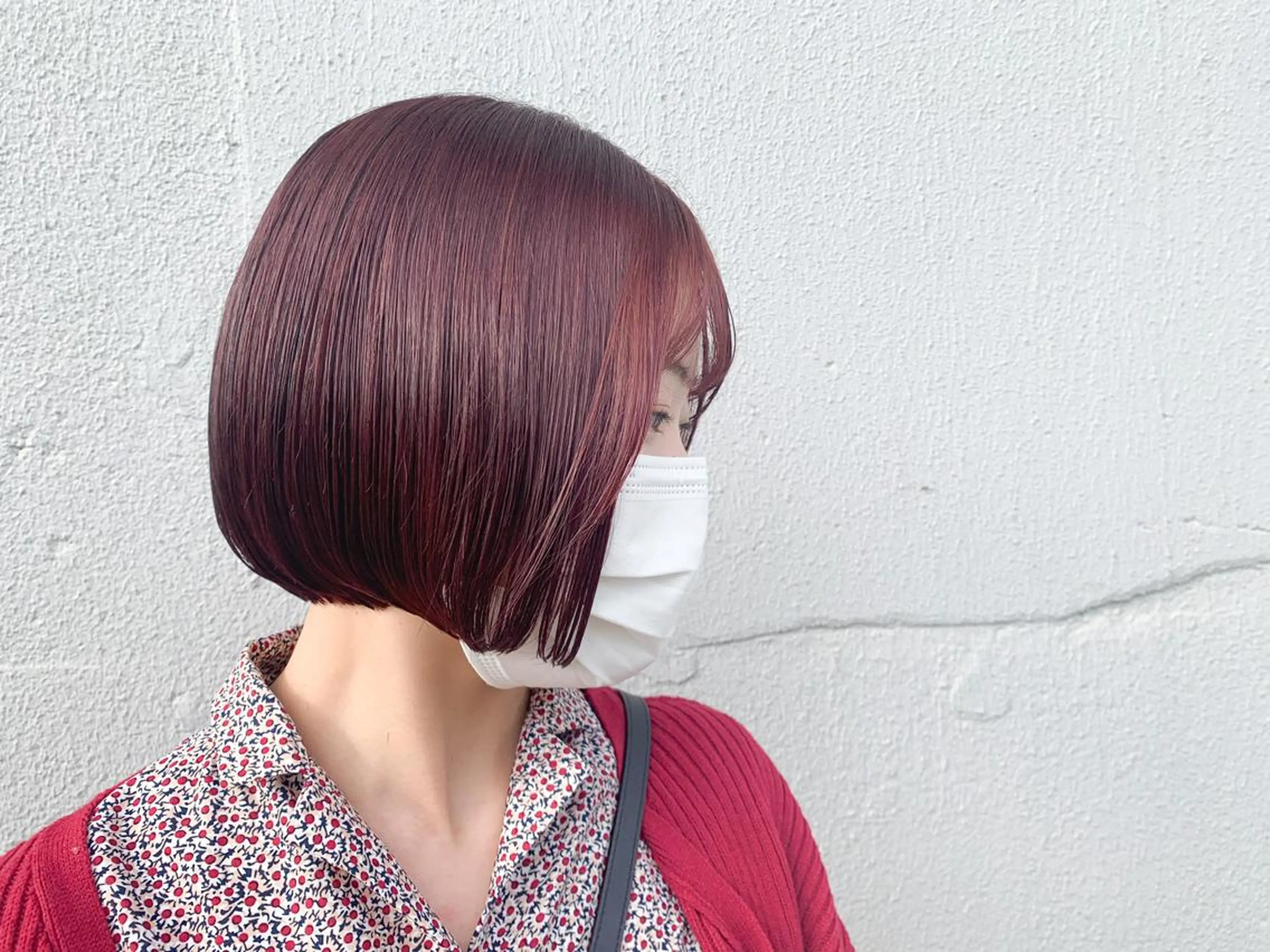 ショート カラー ピンクカラー ピンクパープル パープルカラー モテ髪🌈細矢 森平のヘアスタイル