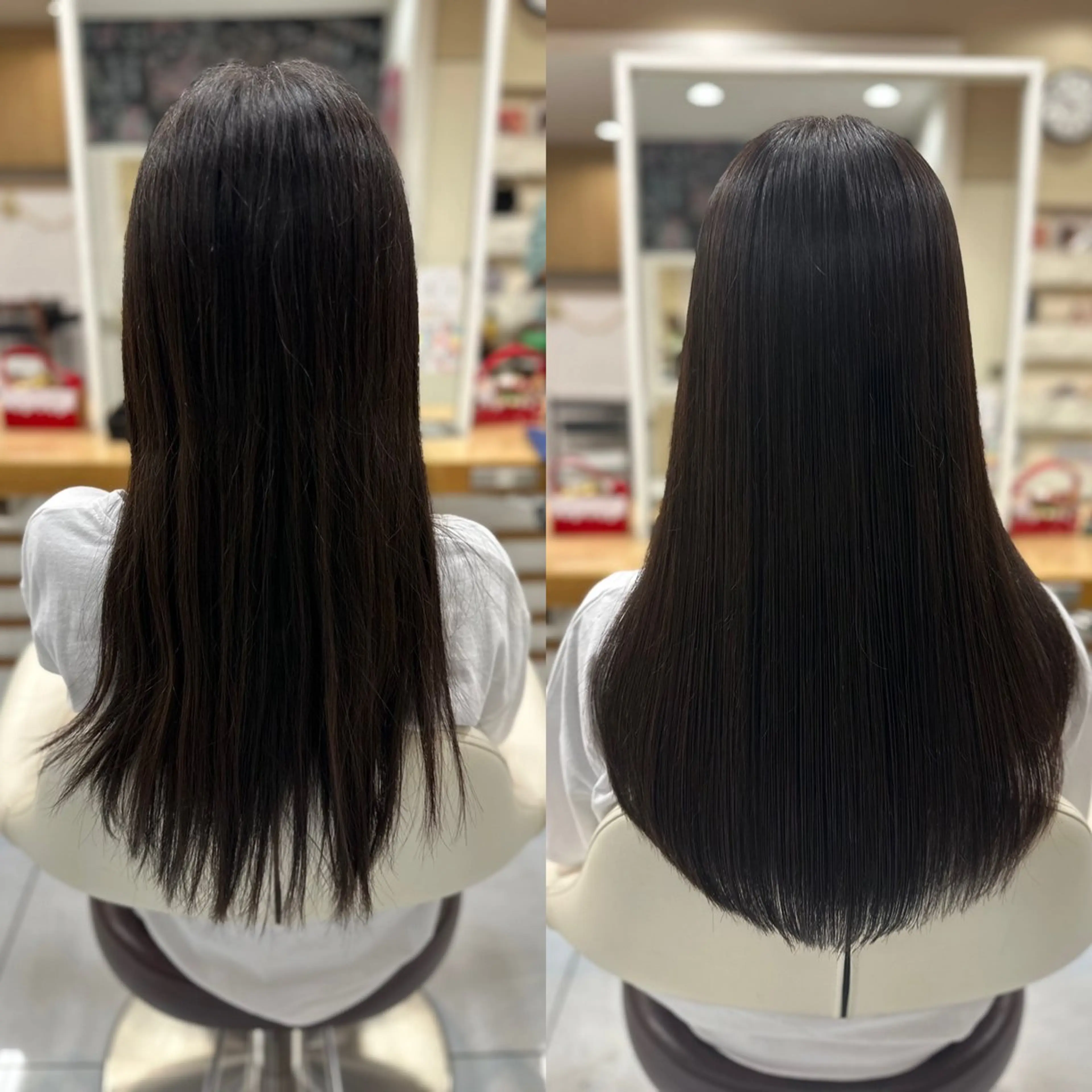 ロング パーマ カット 縮毛矯正 トリートメント 髪質改善/縮毛矯正 /レイヤー岡部のヘアスタイル