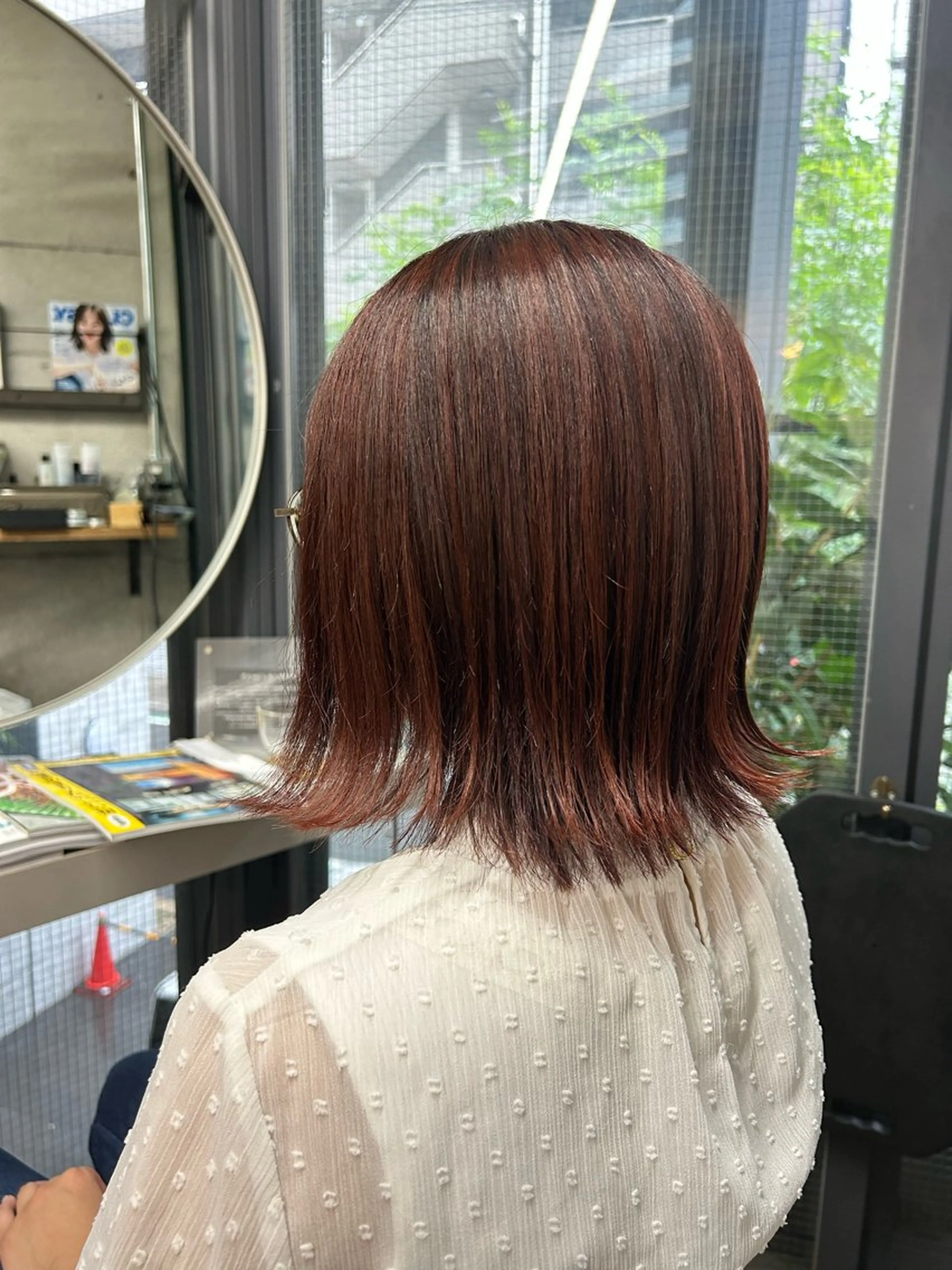 ショート カラー ブラウンカラー レッドカラー レッドブラウン やすだ しおりのエステ・リラクイメージ