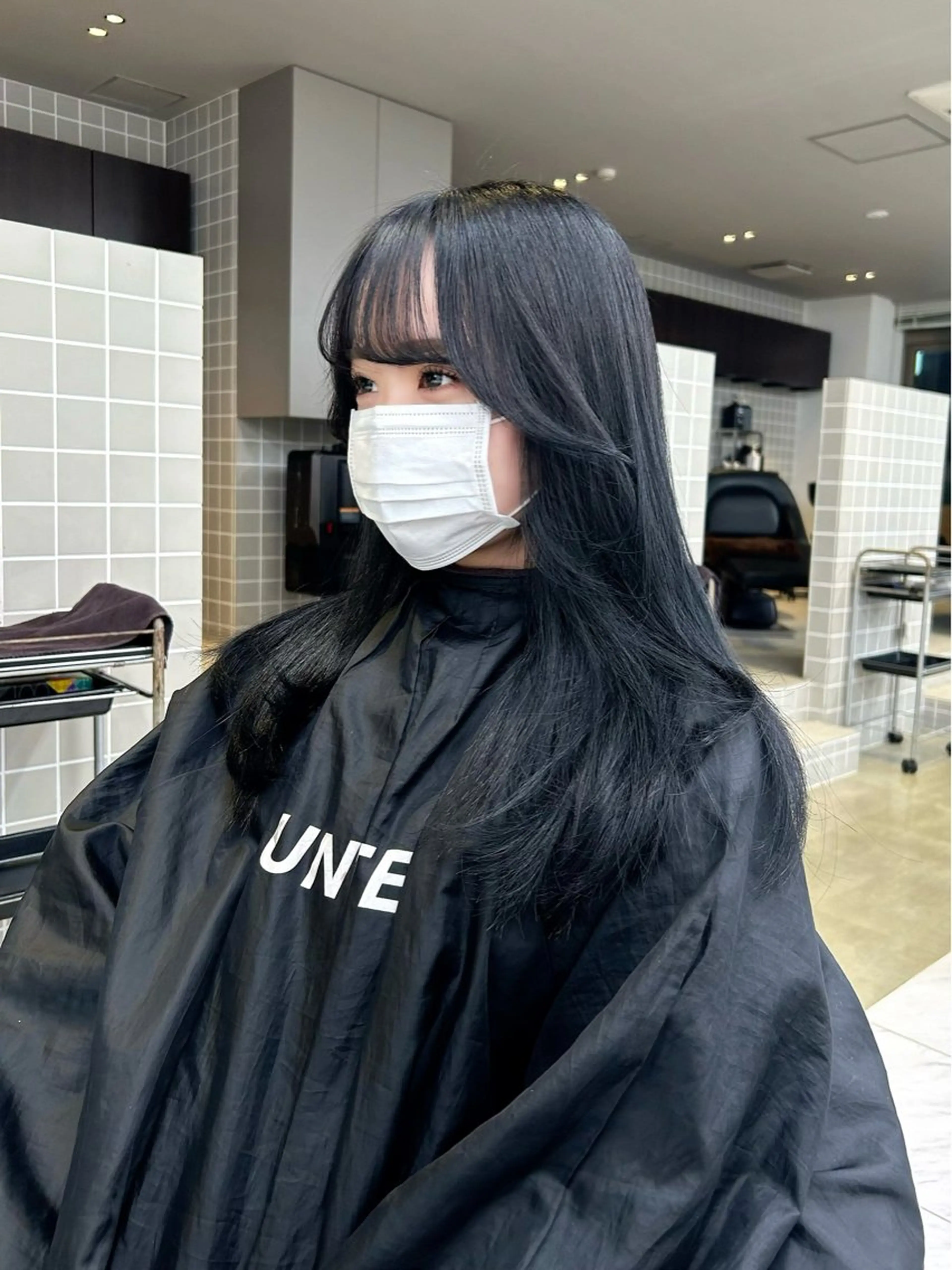 セミロング カラー 韓国/トレンド レイヤー【101】のヘアスタイル