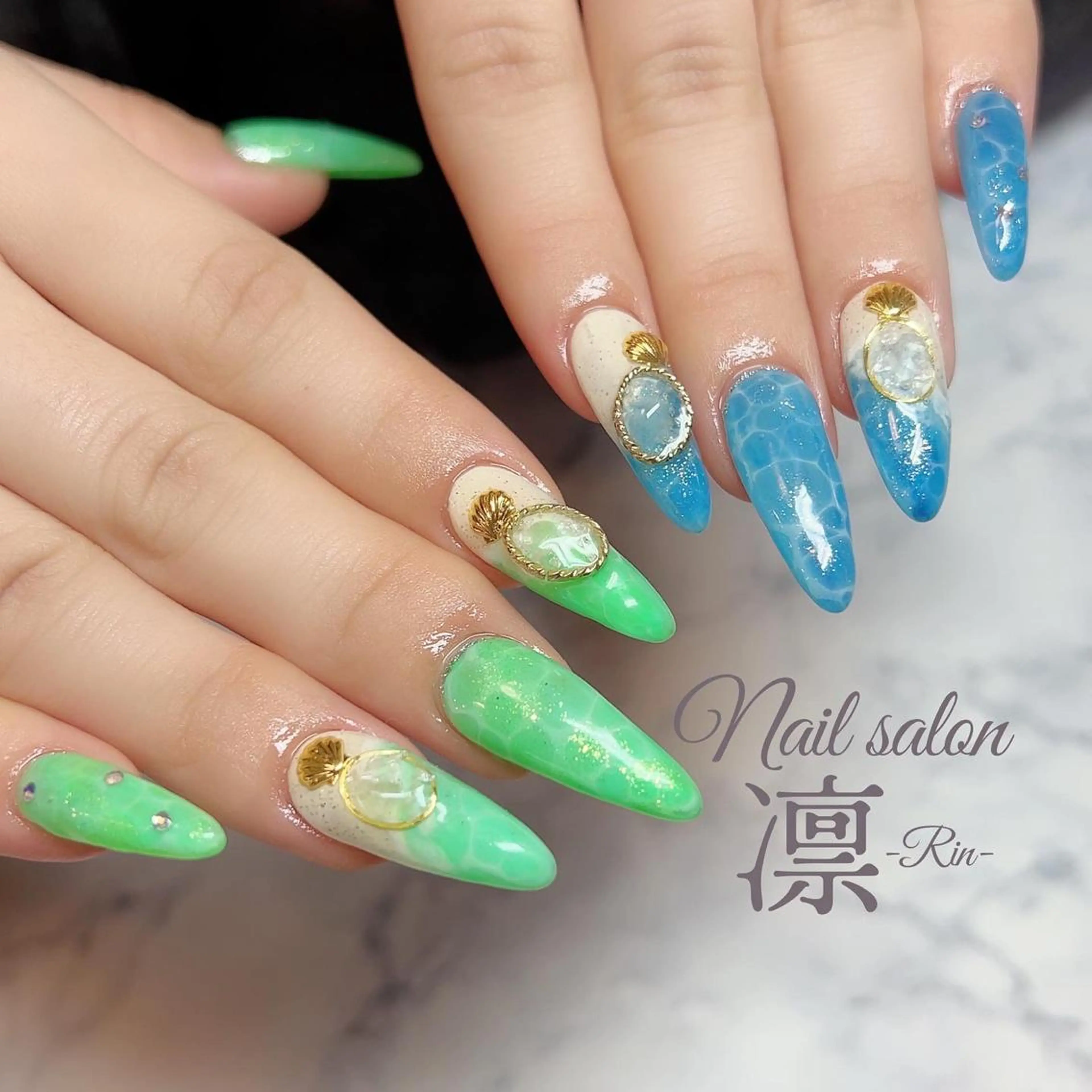 ネイル スカルプネイル private salon凛のネイルデザイン