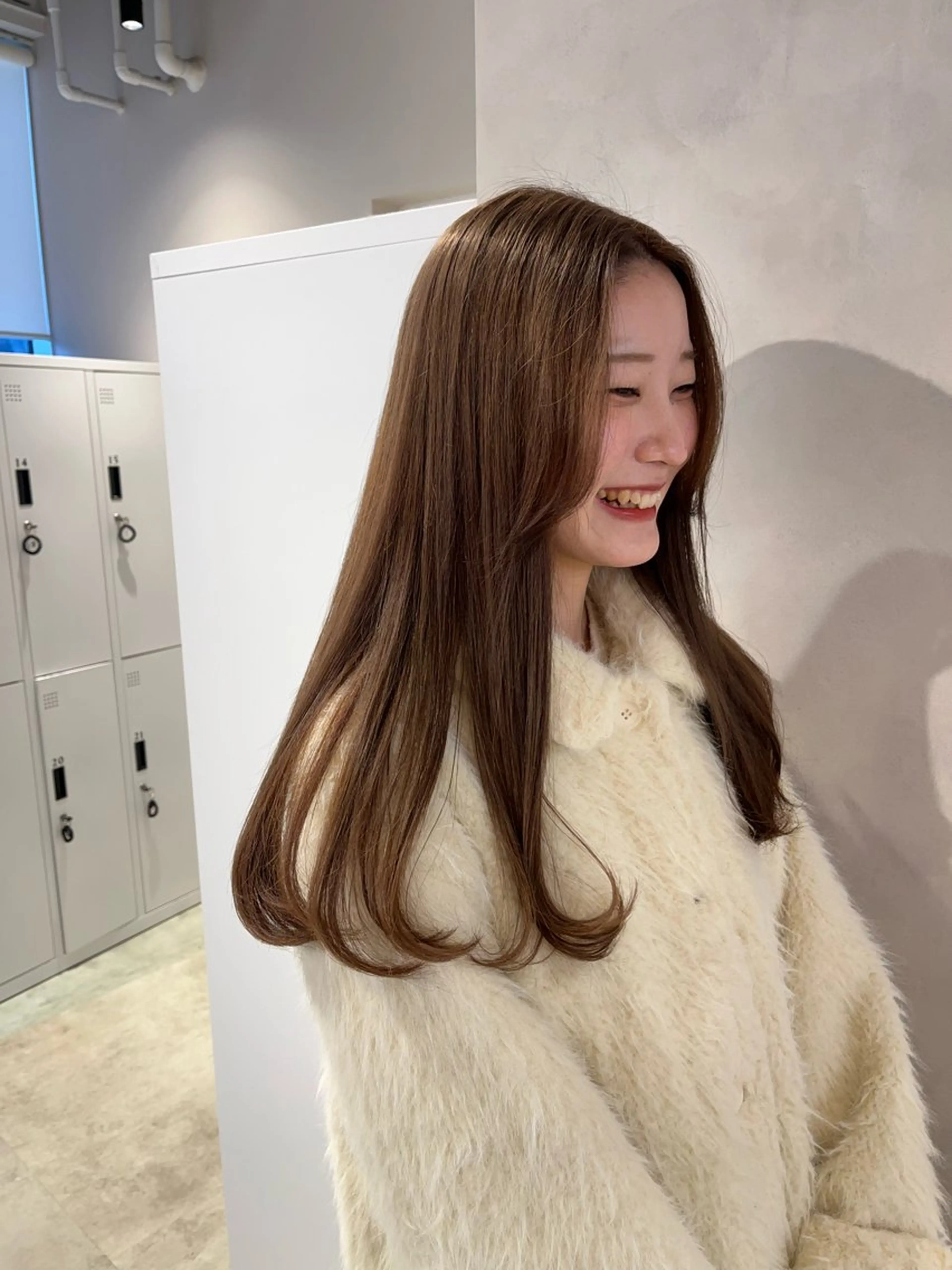ロング カラー カット ヘアカラー トリートメント ボブ/ベージュ/ パーマ🪿近森ゆいのヘアスタイル