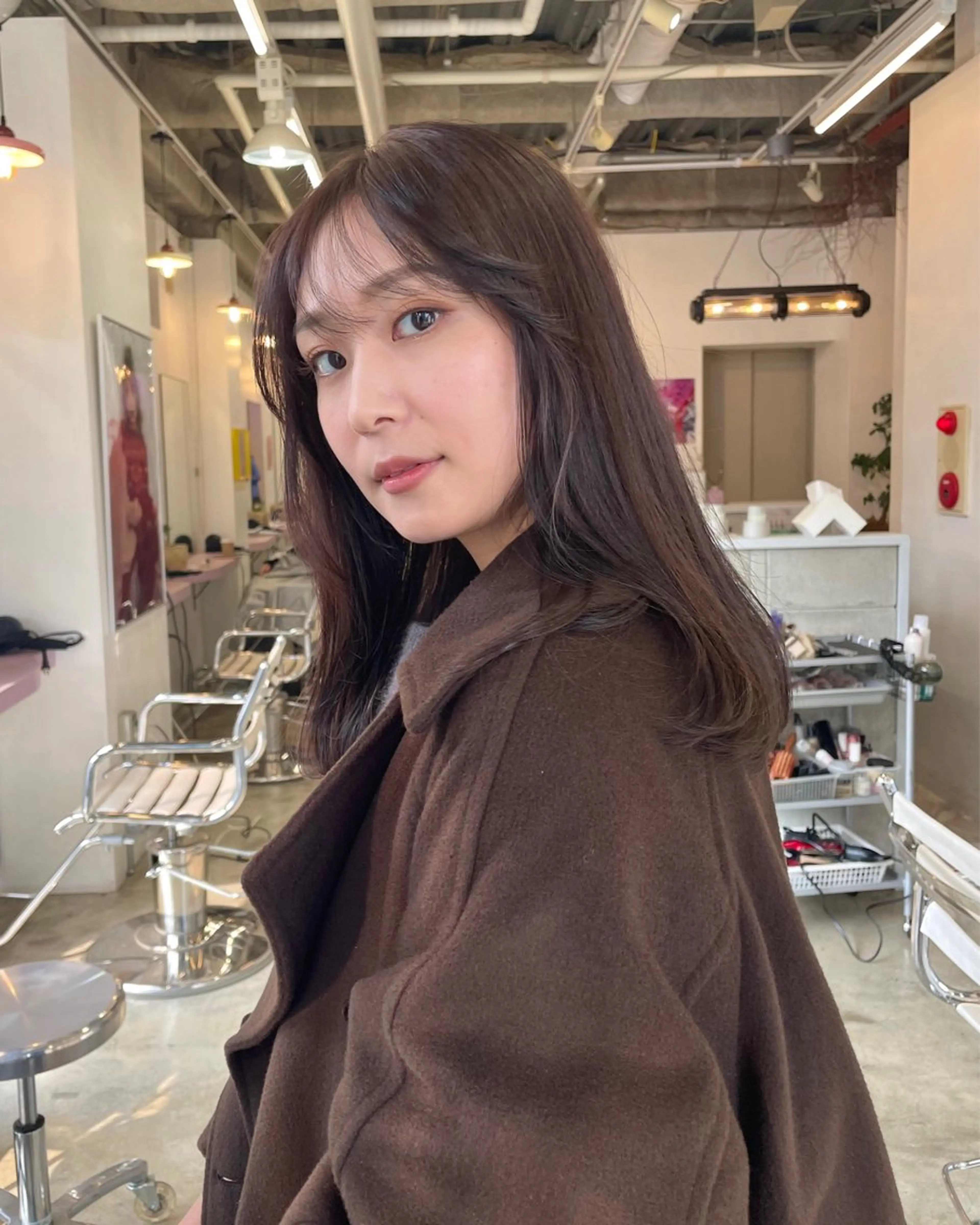 ミディアム ヘアカラー トリートメント nessヤマサキ リュウタのヘアスタイル