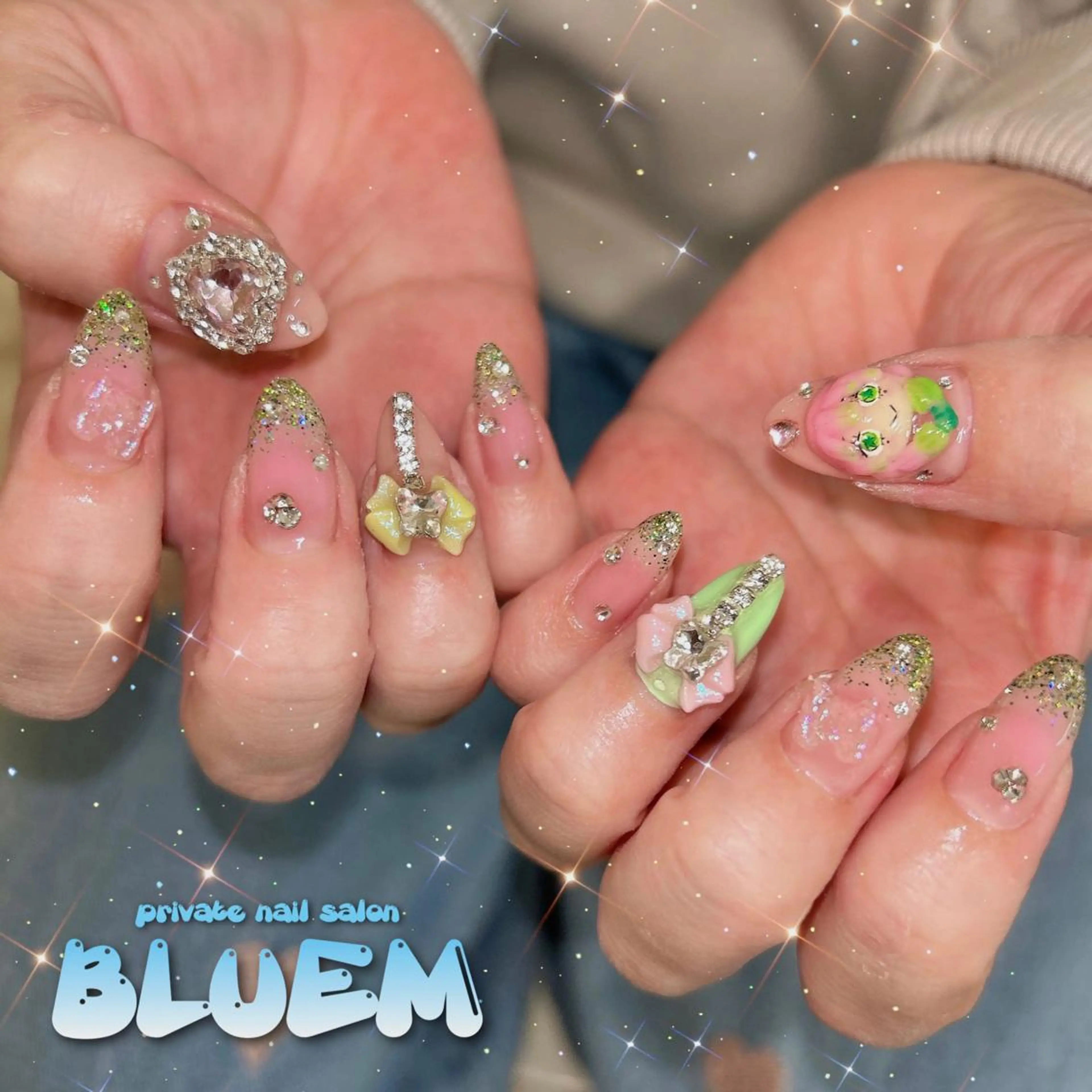 ネイル ハンドネイル BLUEM なな🐶のネイルデザイン