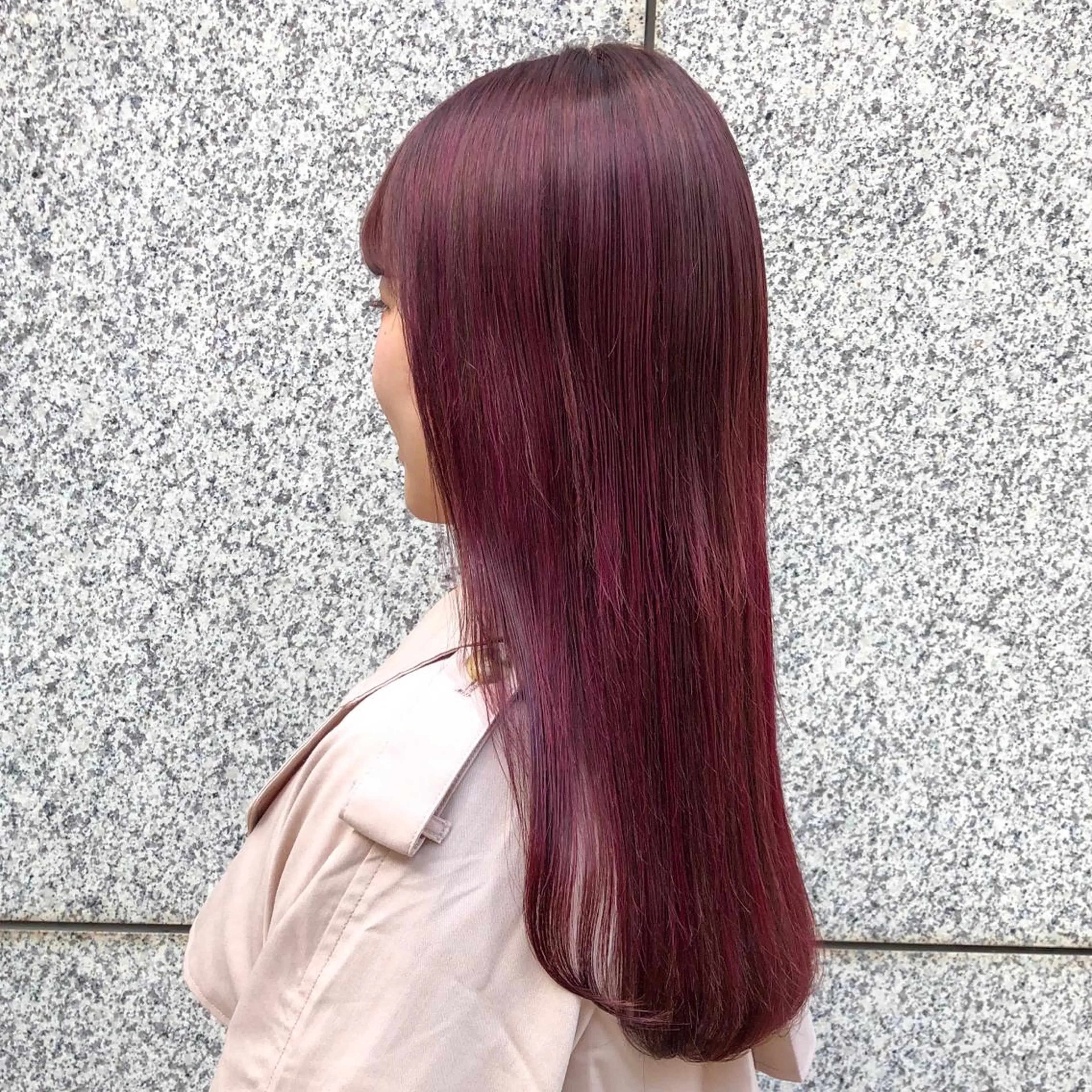 ロング カラー ブラウンカラー ハイライトカラー ピンクカラー レッドカラー レッドブラウン カット ヘアカラー 尾籠 美幸 （オゴモリ ミユキ）のヘアスタイル