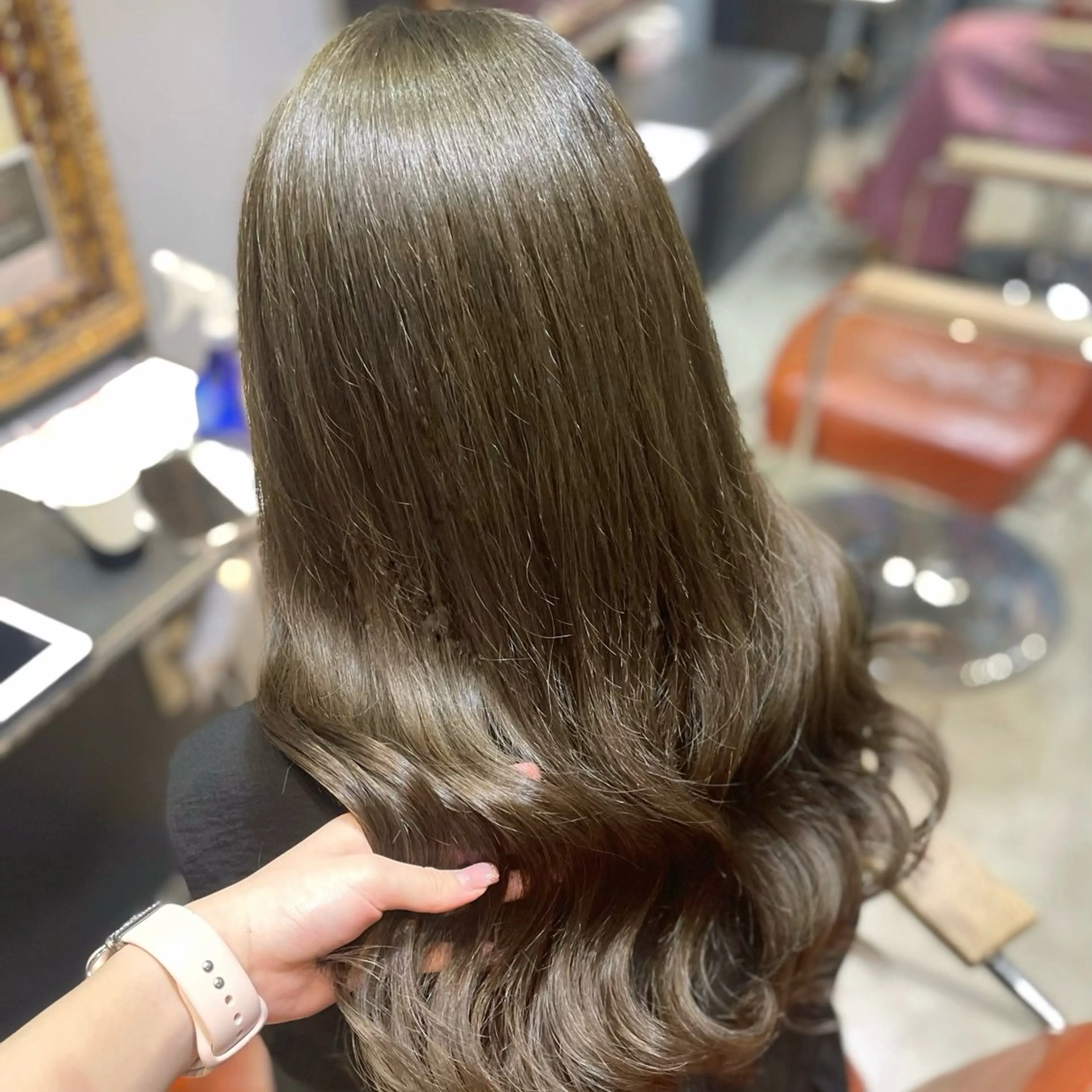 ロング 顔まわり🎀ピンク 💖ゆうなのヘアスタイル