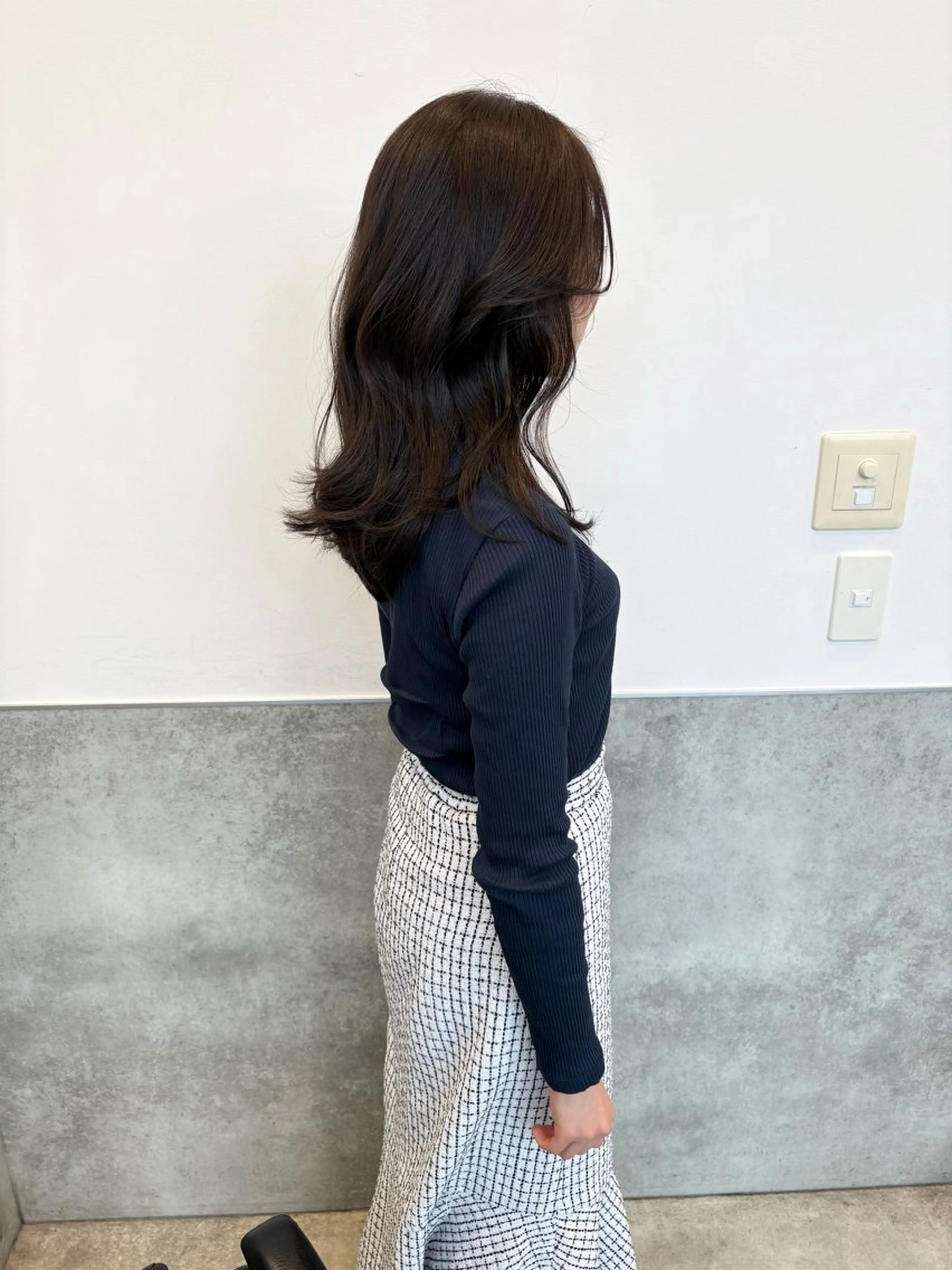 セミロング カラー 顔周りカット カット ヘアカラー mao | 柔らか艶カラー🫧のヘアスタイル