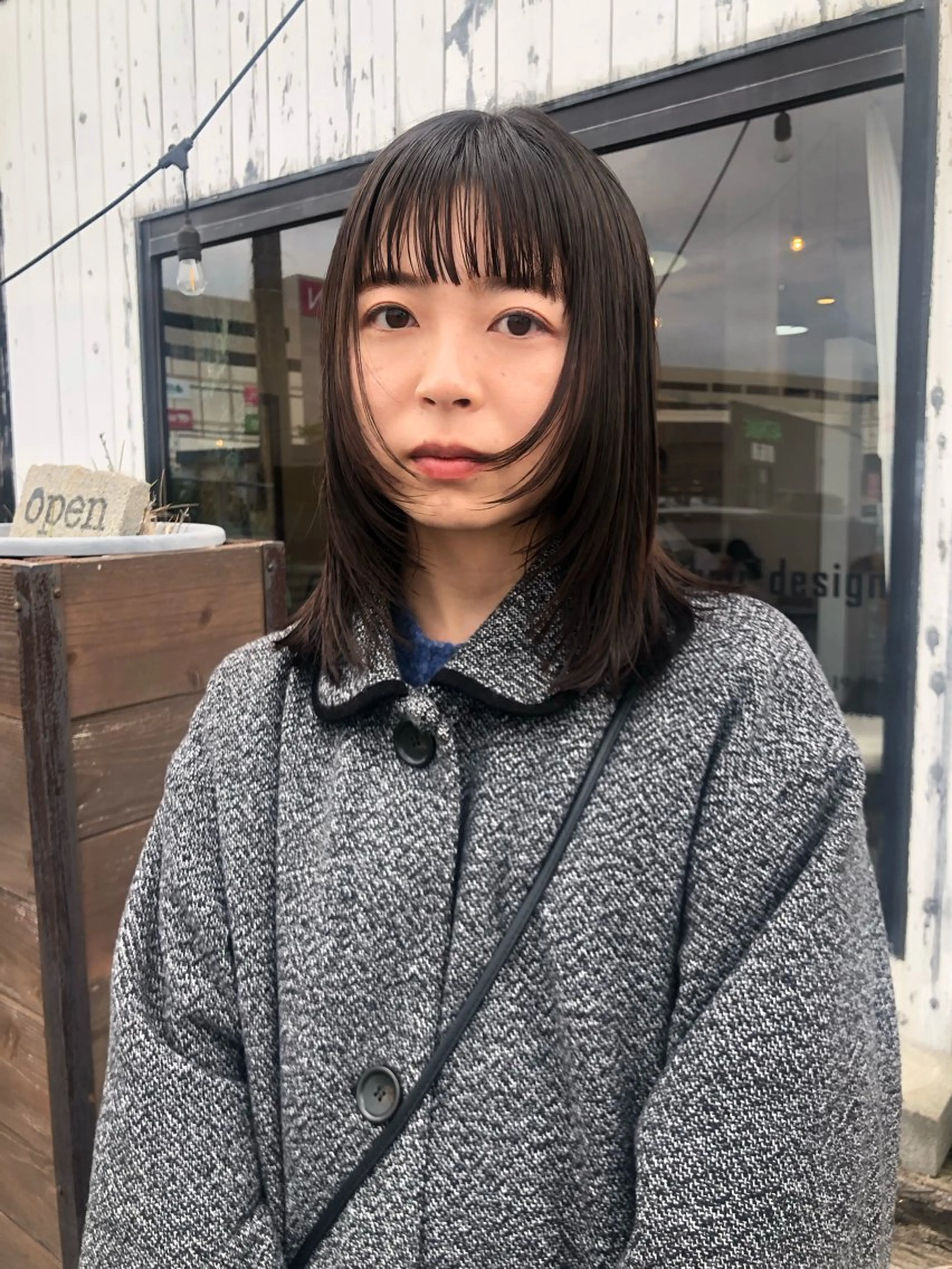 セミロング カット ヘアカラー デザインカット🎨 ボブ🫟おざきのヘアスタイル