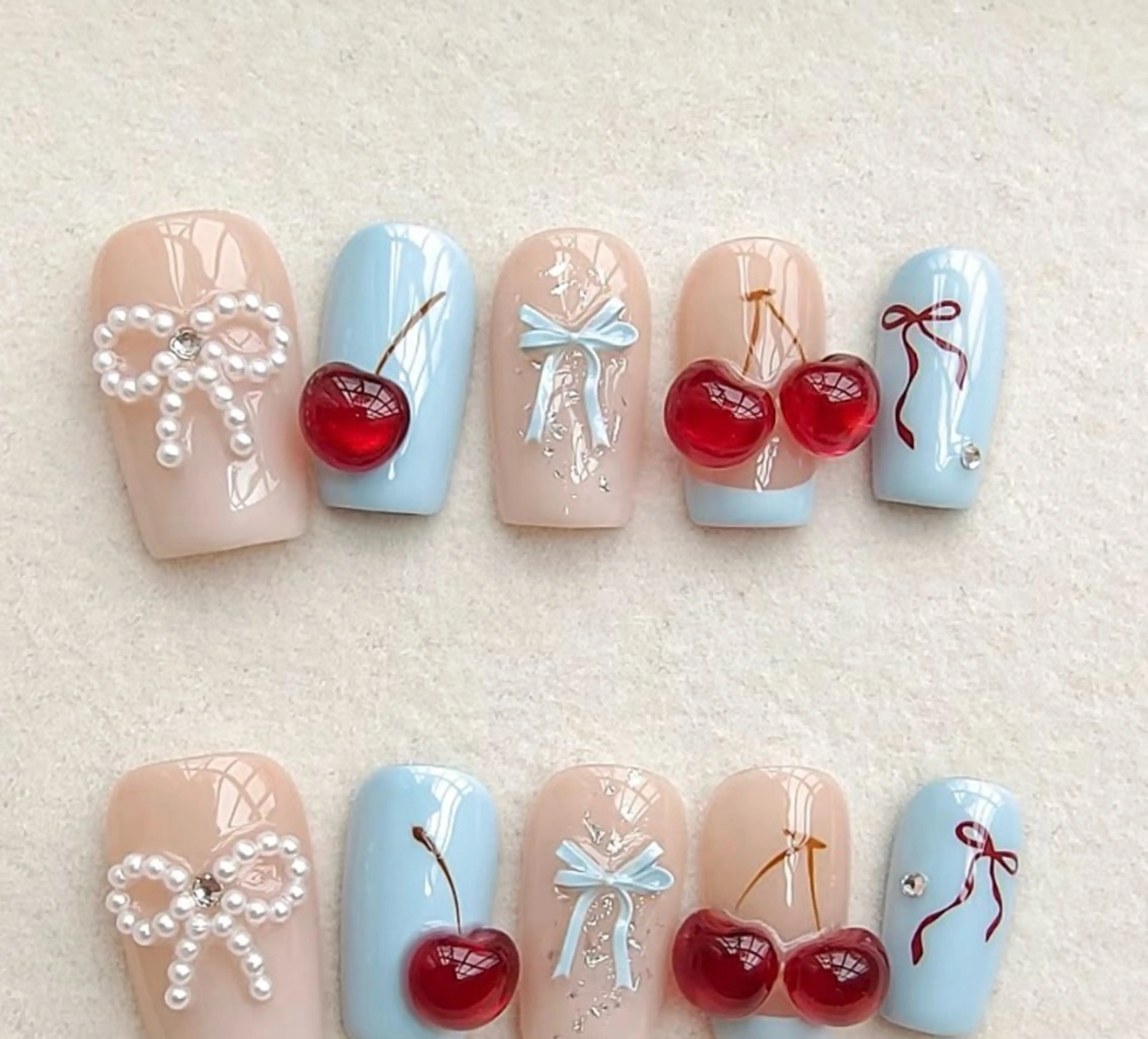 ネイル オーロラネイル チークネイル 成人式 長さ出し ジェルネイル ハンドネイル YUYI.nail salonのネイルデザイン