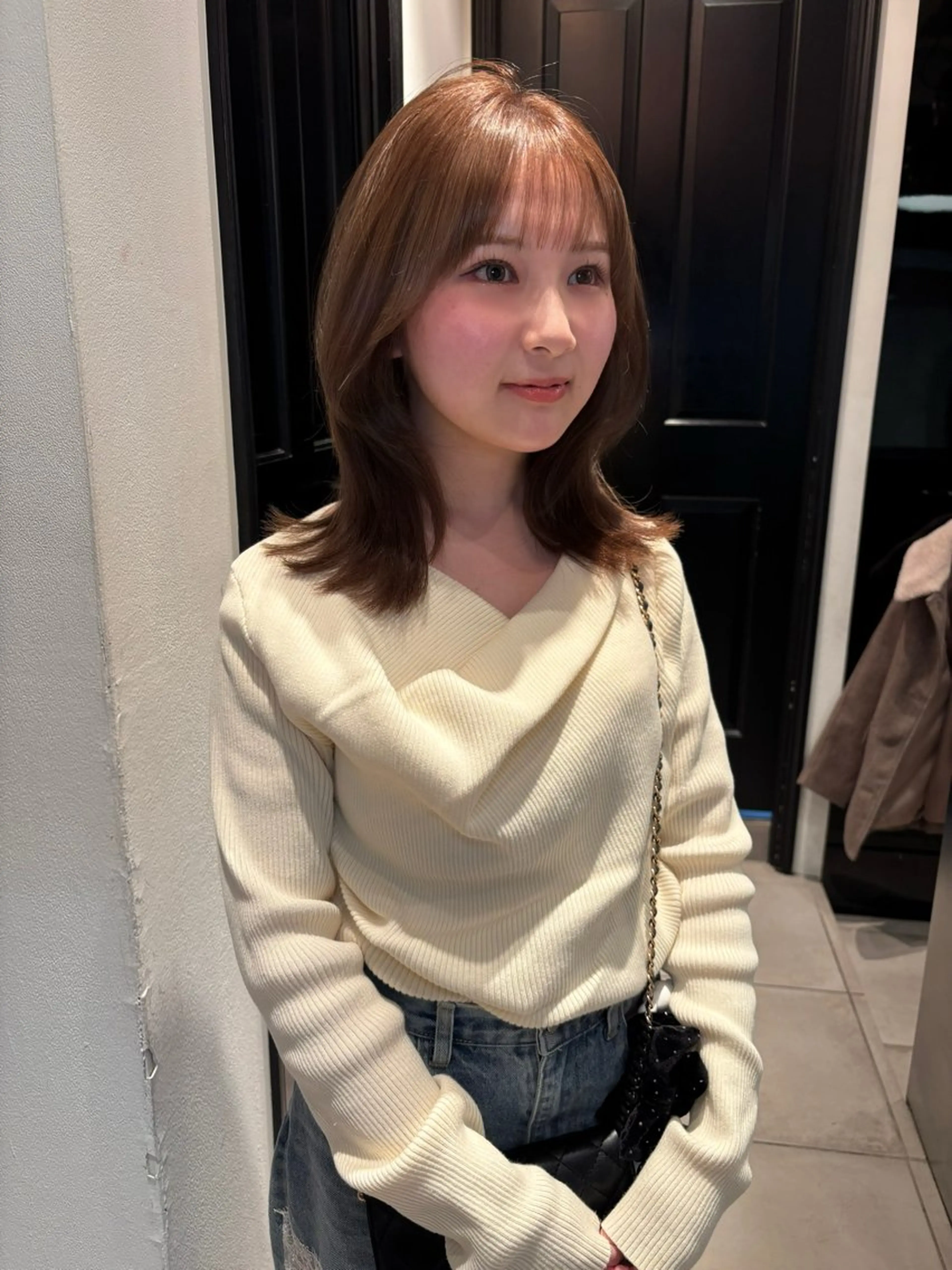 ミディアム カラー カット ヘアカラー riria/ボブ /透明感カラー🎀のヘアスタイル