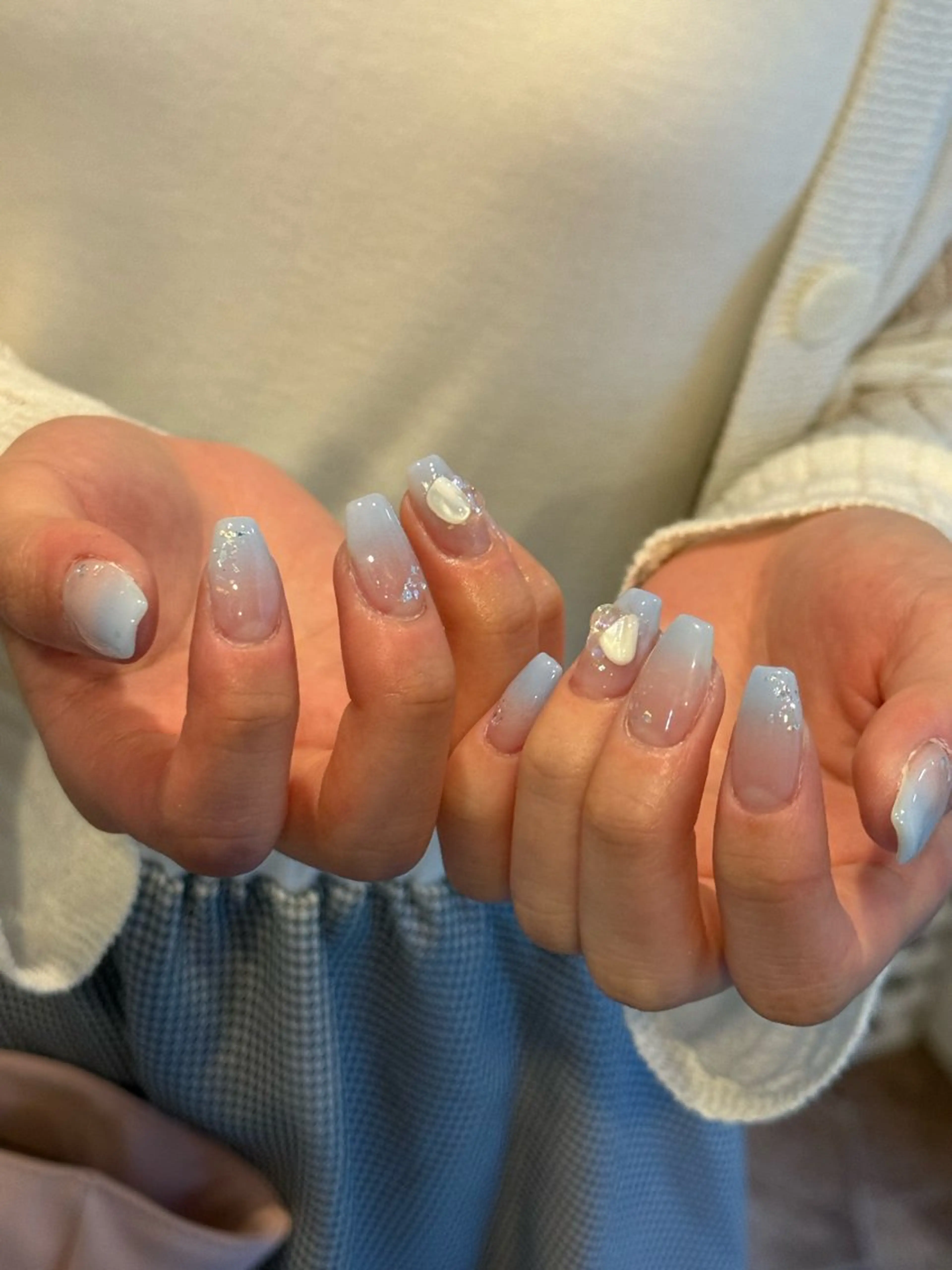 ネイル クリアネイル ハンドネイル WOLTOKYO渋谷 yunaのネイルデザイン