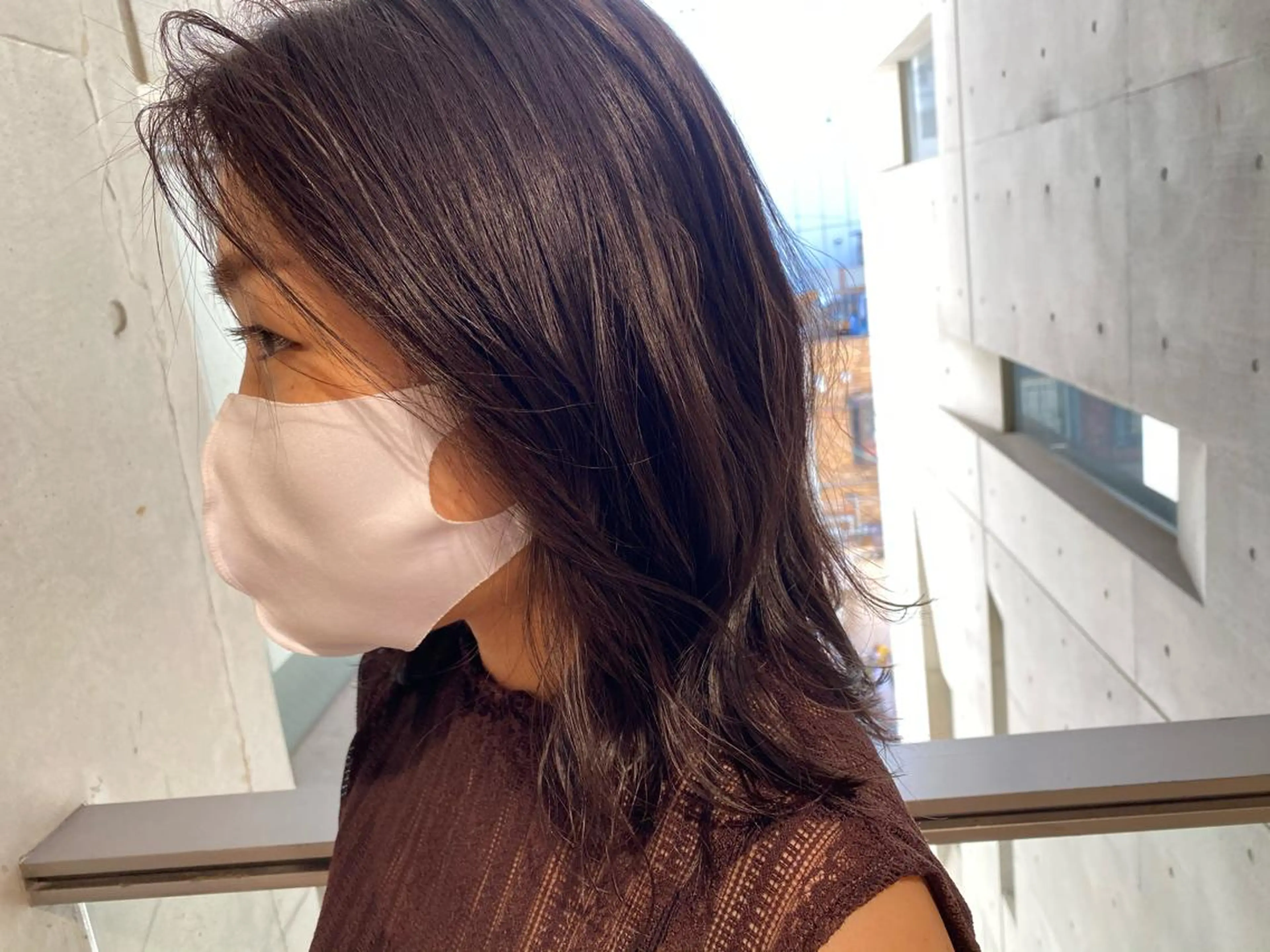 ミディアム 山本 銘子のヘアスタイル