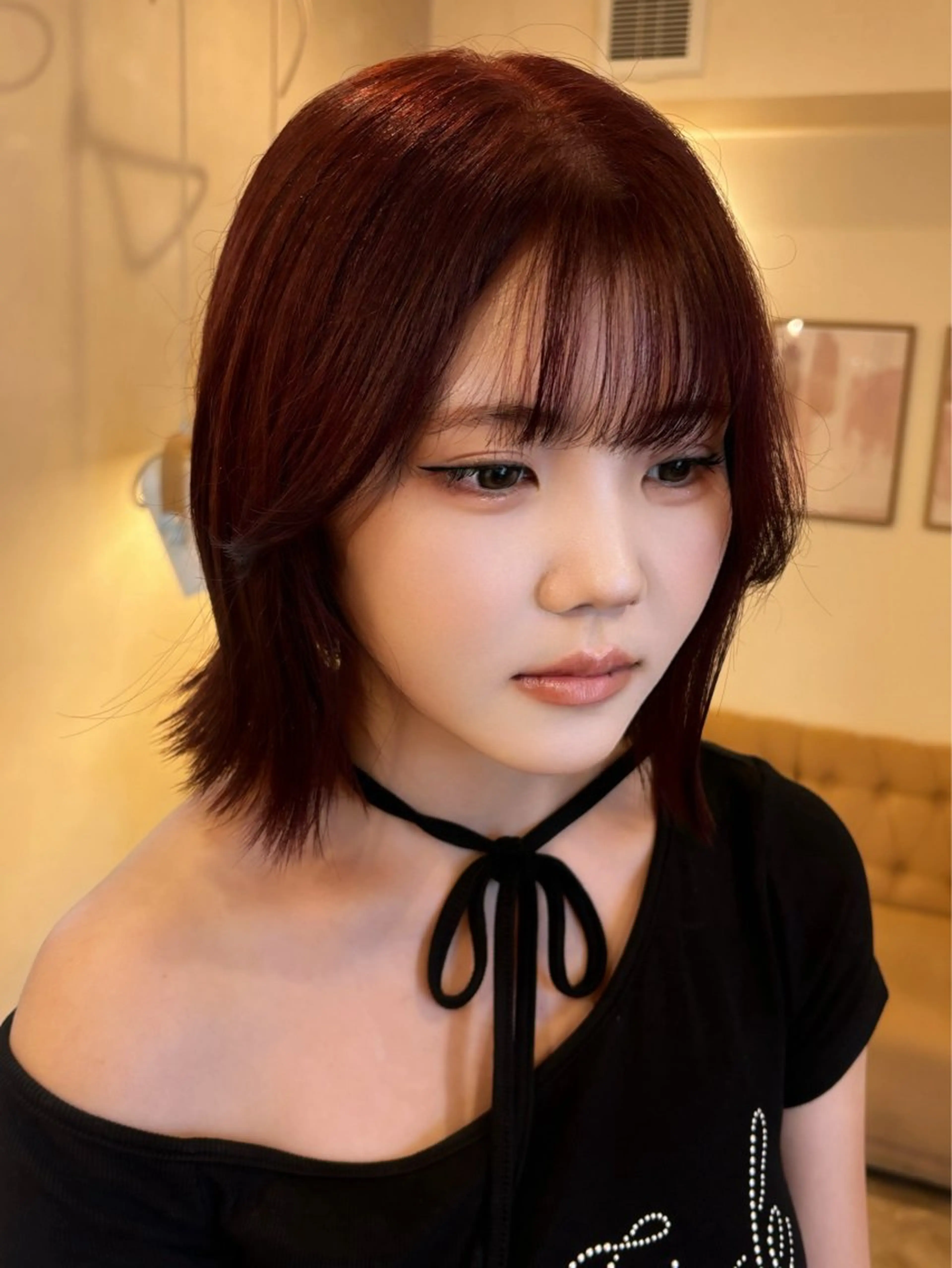 【2回目の方はこちら/人気No.2💫】 艶カラー+オージュアトリートメント＋ブローの写真