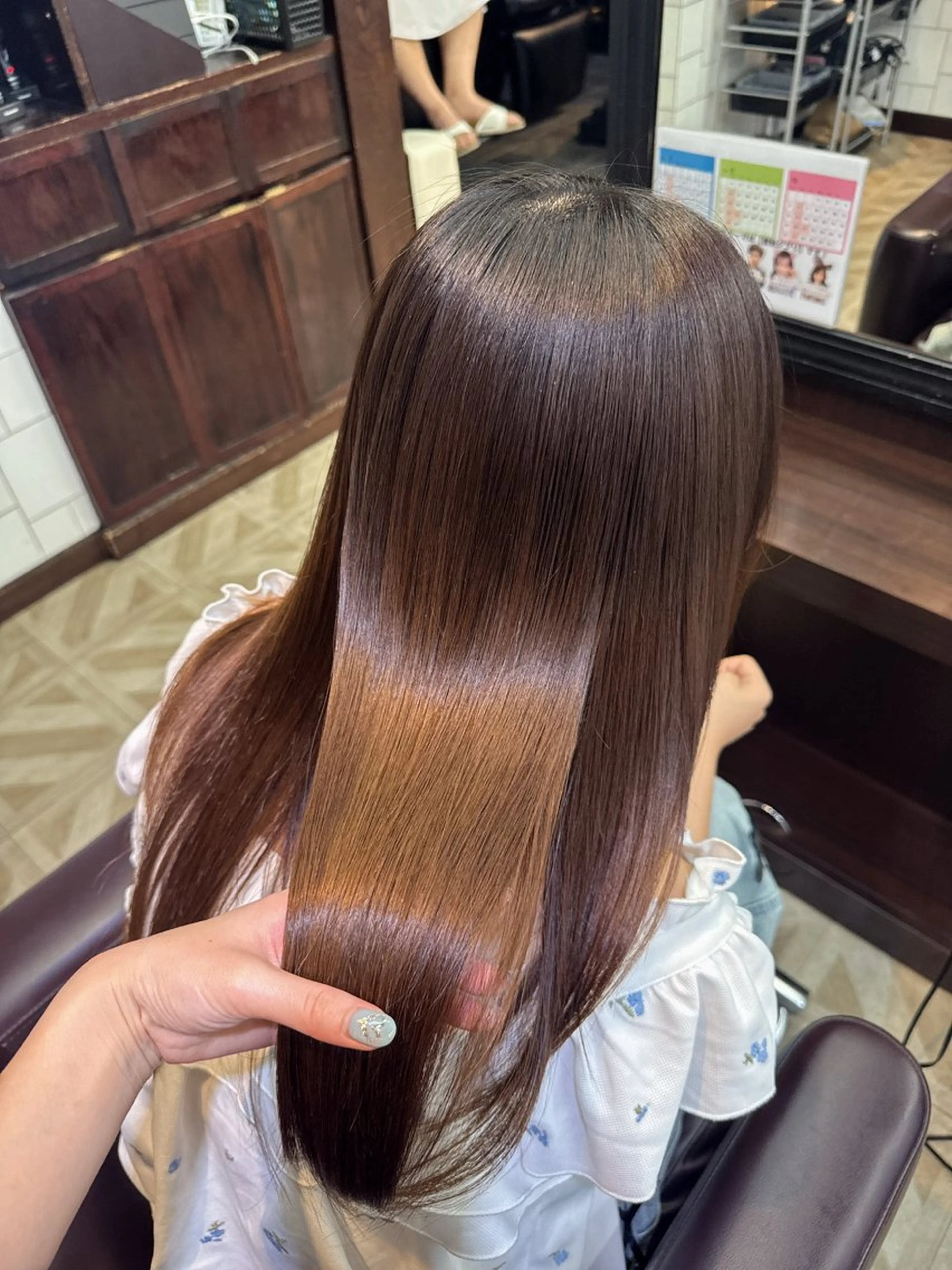 セミロング パーマ 縮毛矯正 トリートメント 鈴木結花/立川美容師 /お悩み解決型美容師のヘアスタイル