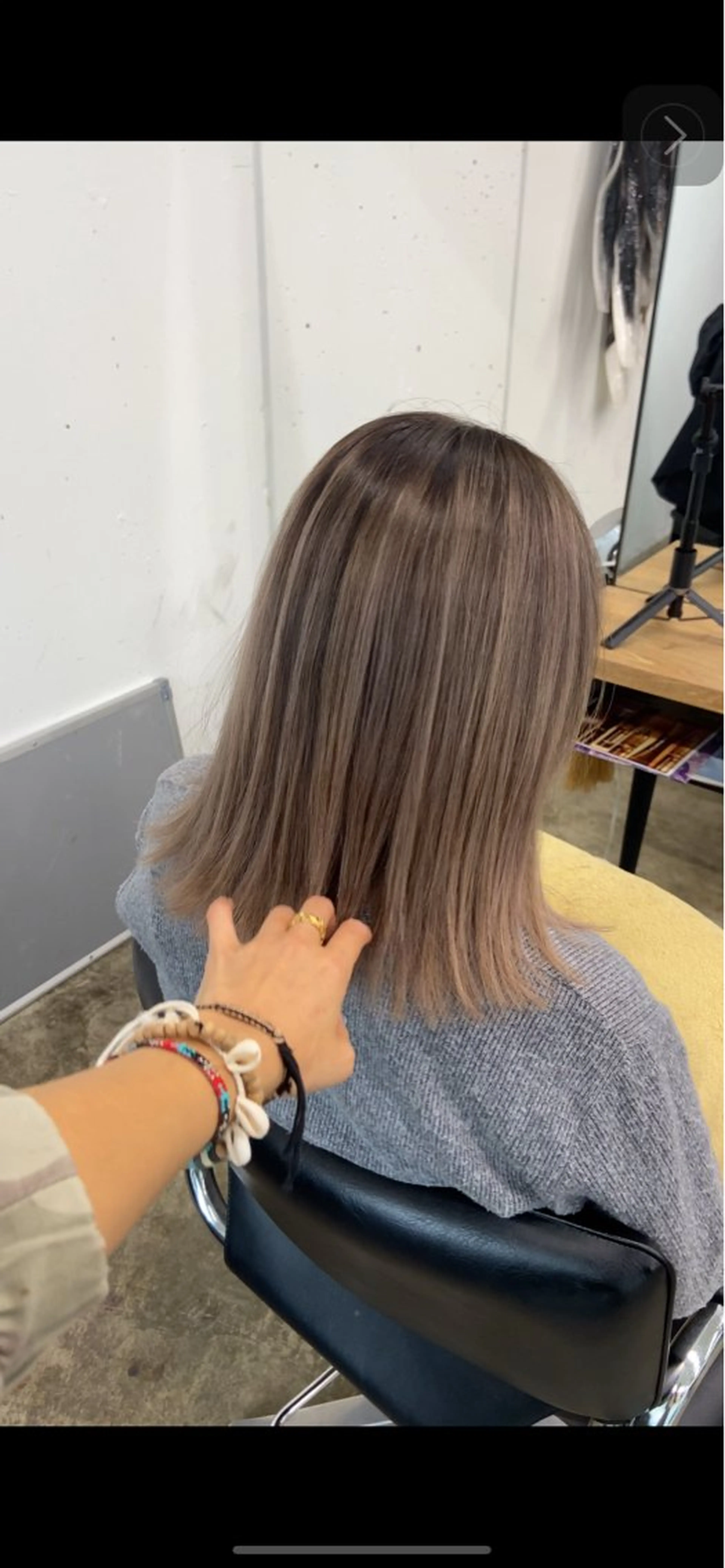 ミディアム カラー EGAO /藤沢/海外ヘアのヘアスタイル