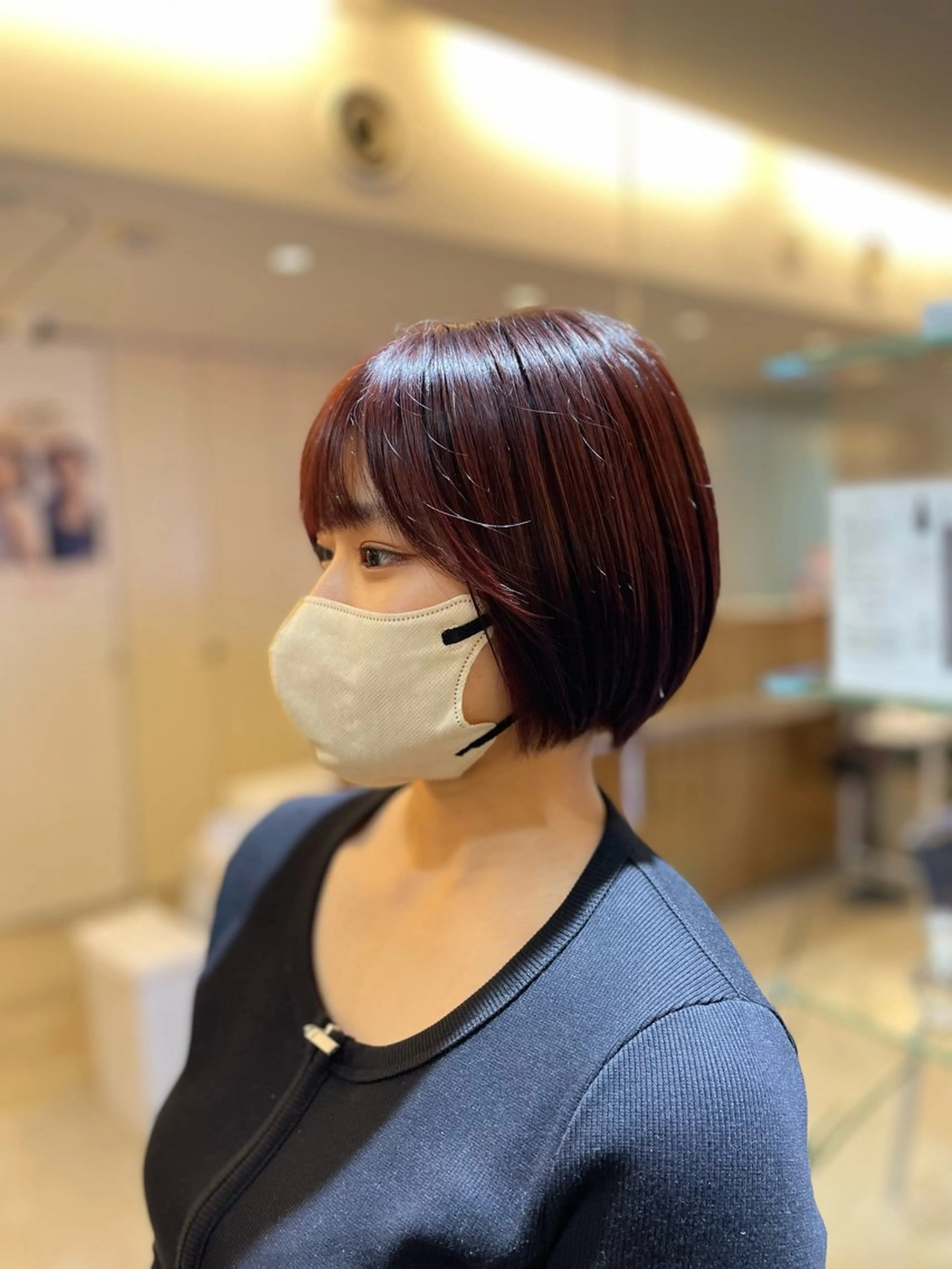 ショート ショートボブ 丸みショート ボブ ショートヘア 中西 リナのヘアスタイル