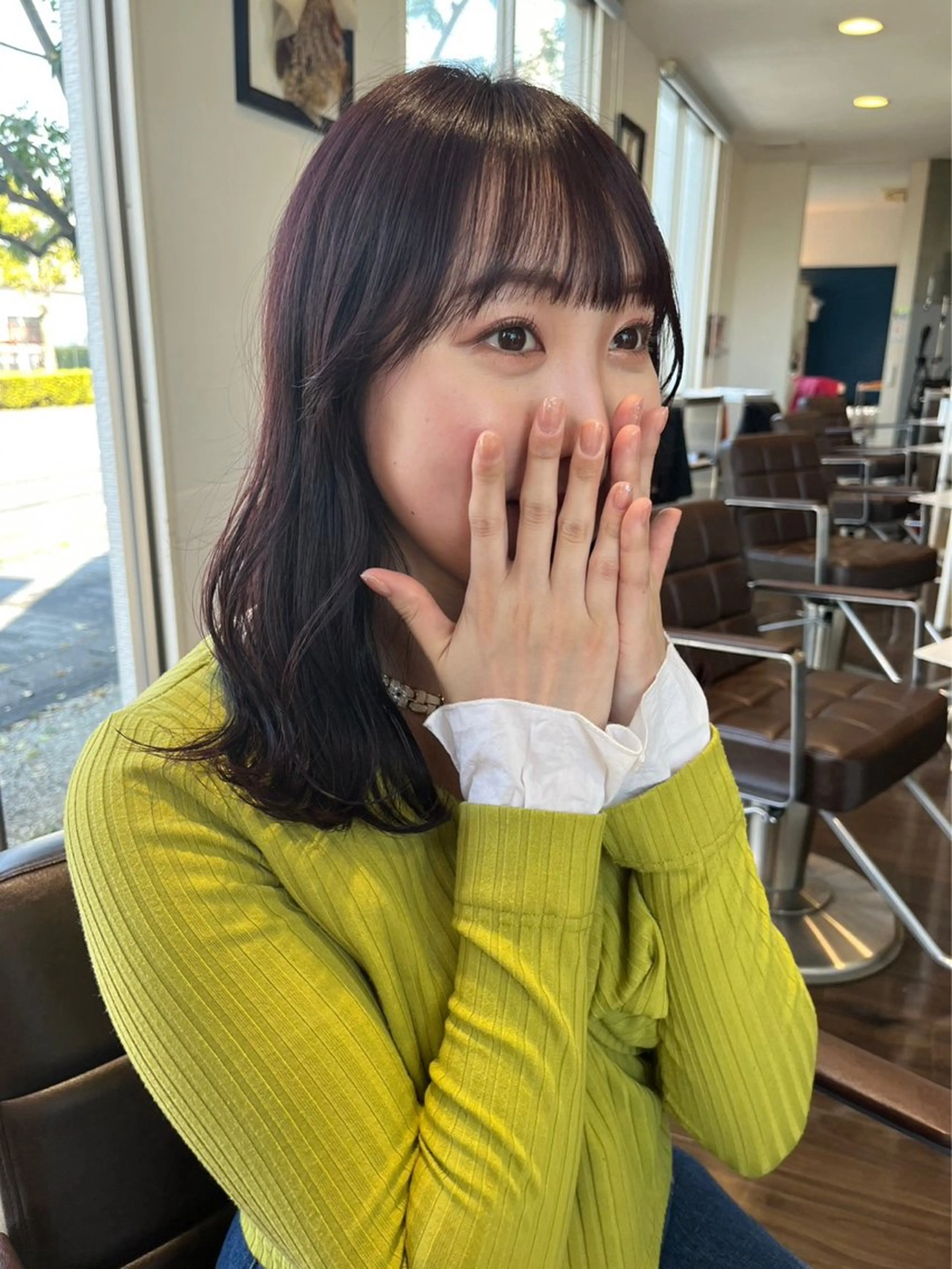 ミディアム 当日予約◎ボブ/ 透明感カラー/まこのヘアスタイル