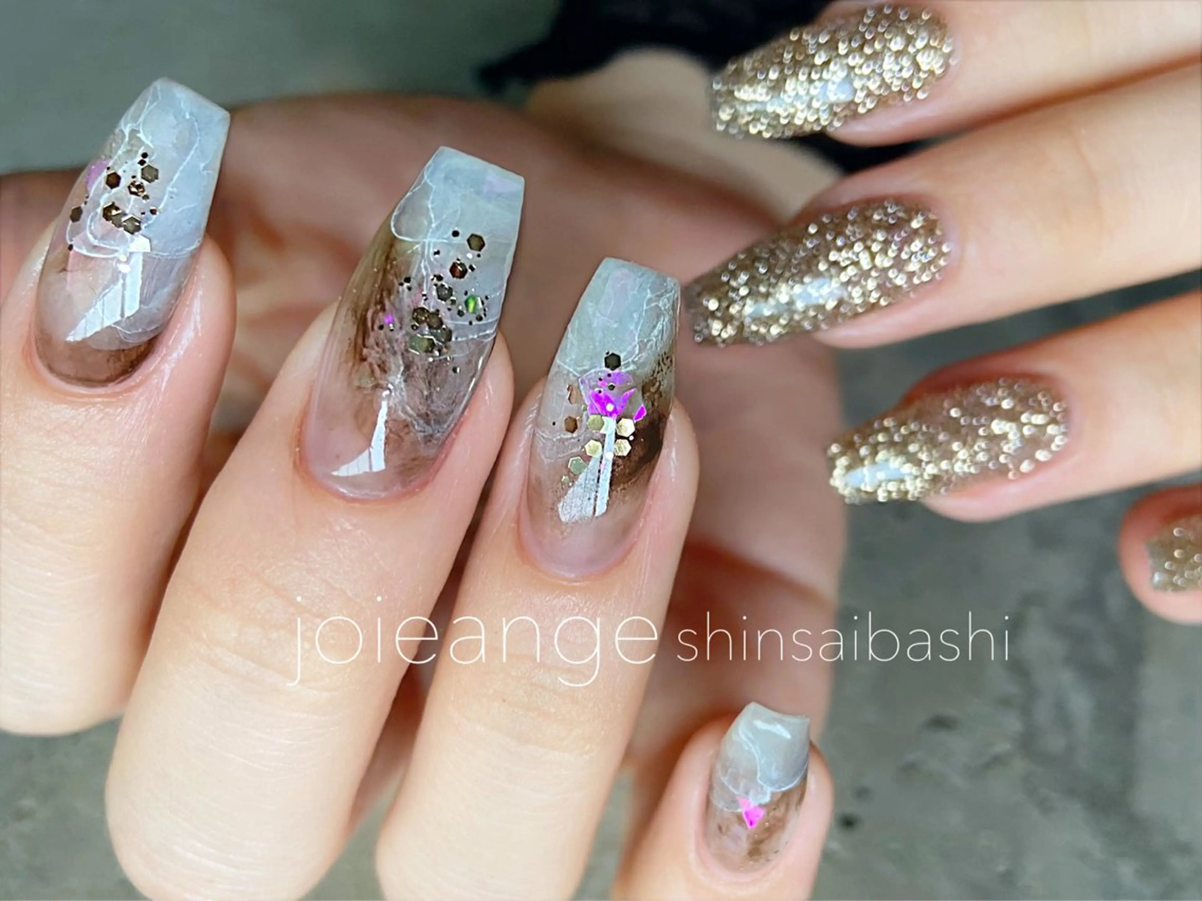 ネイル 持ち込み ニュアンスネイル 🫧藤本🫧 joieangeのネイルデザイン