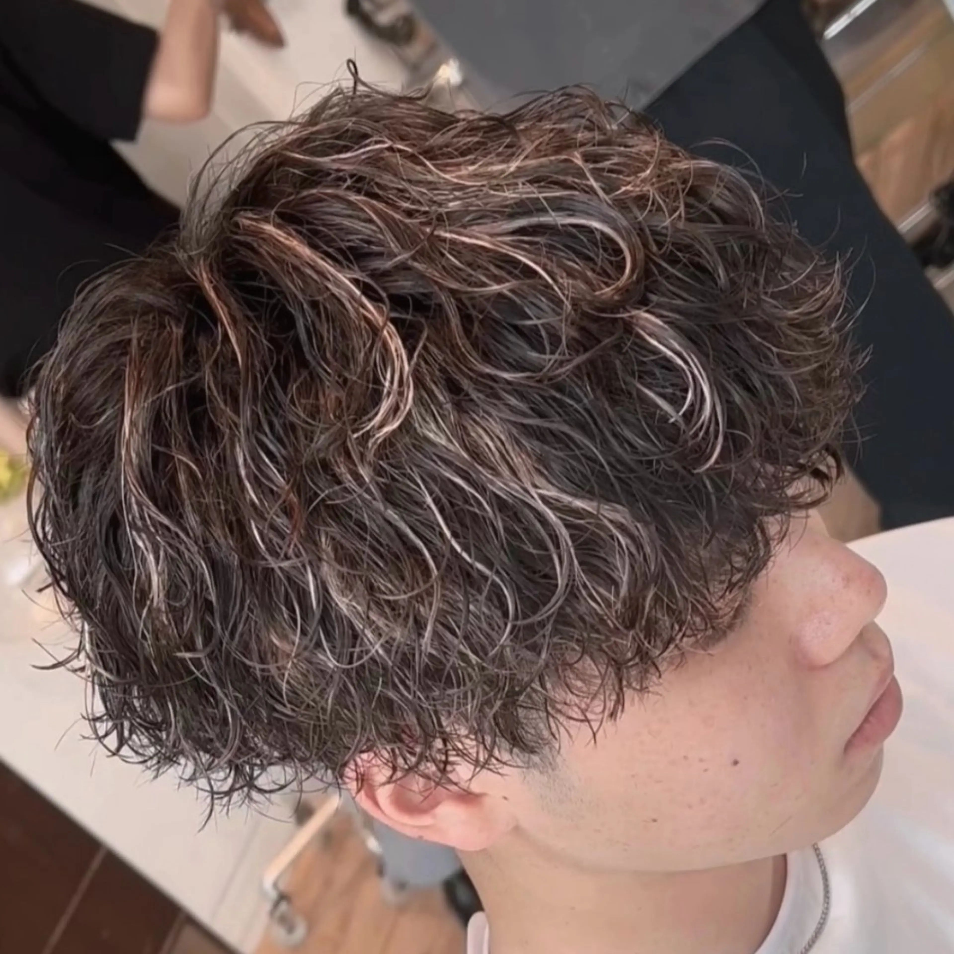 ミディアム カラー ヘアアレンジ メンズ fifth 石川 凪のヘアスタイル