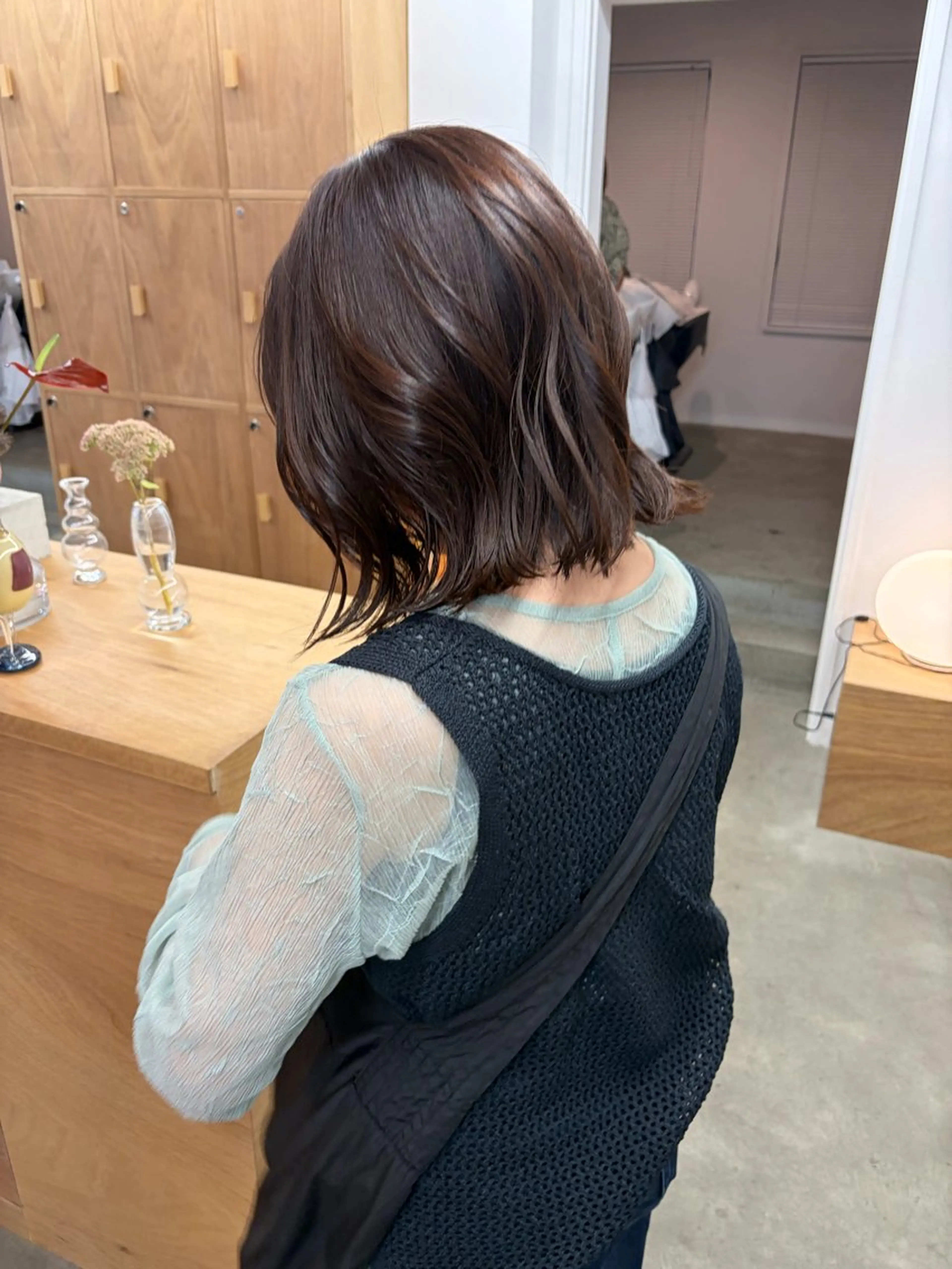 ミディアム カラー ブラウンカラー ヘアカラー 坂本 圭太朗のヘアスタイル