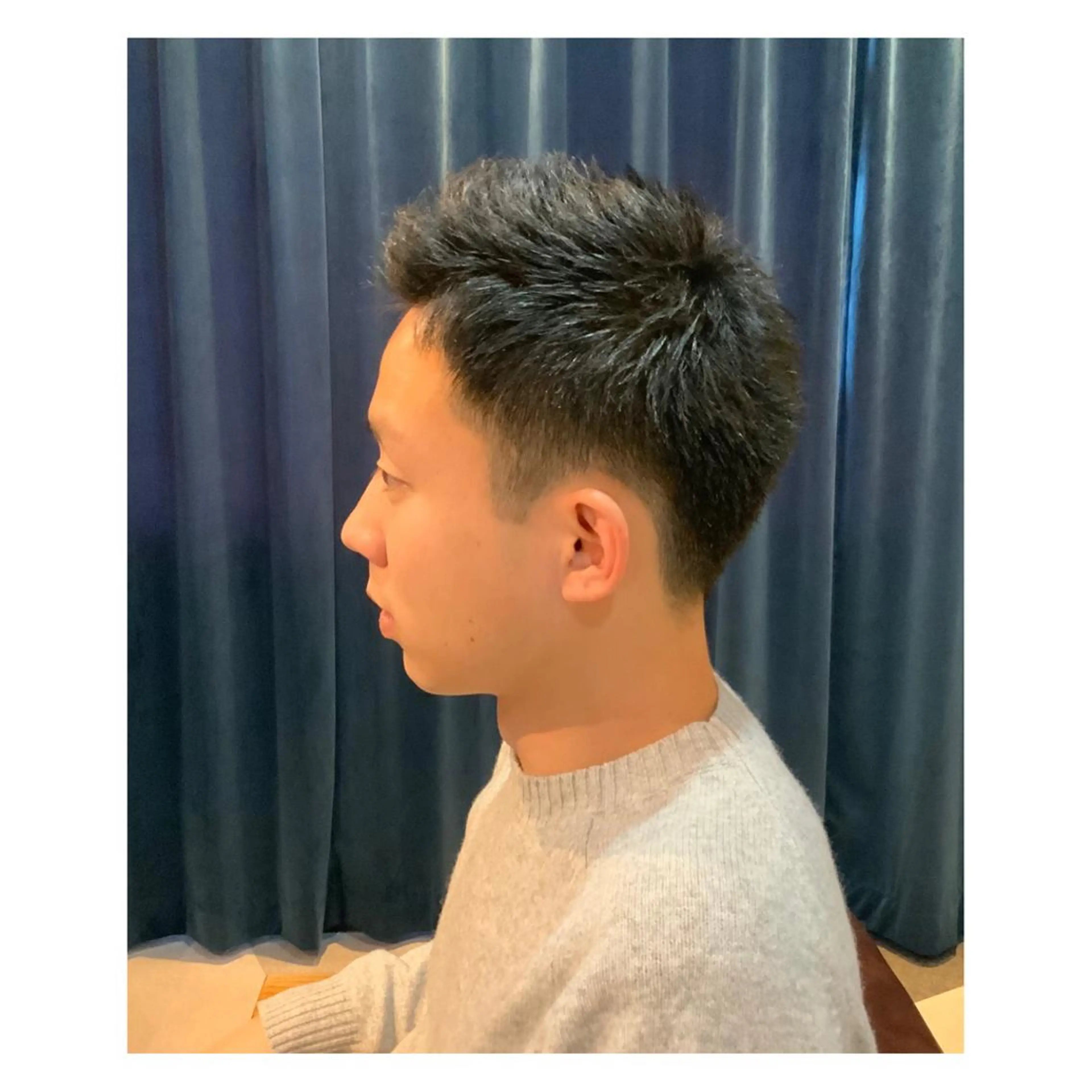 men's haircut +treatmentの写真