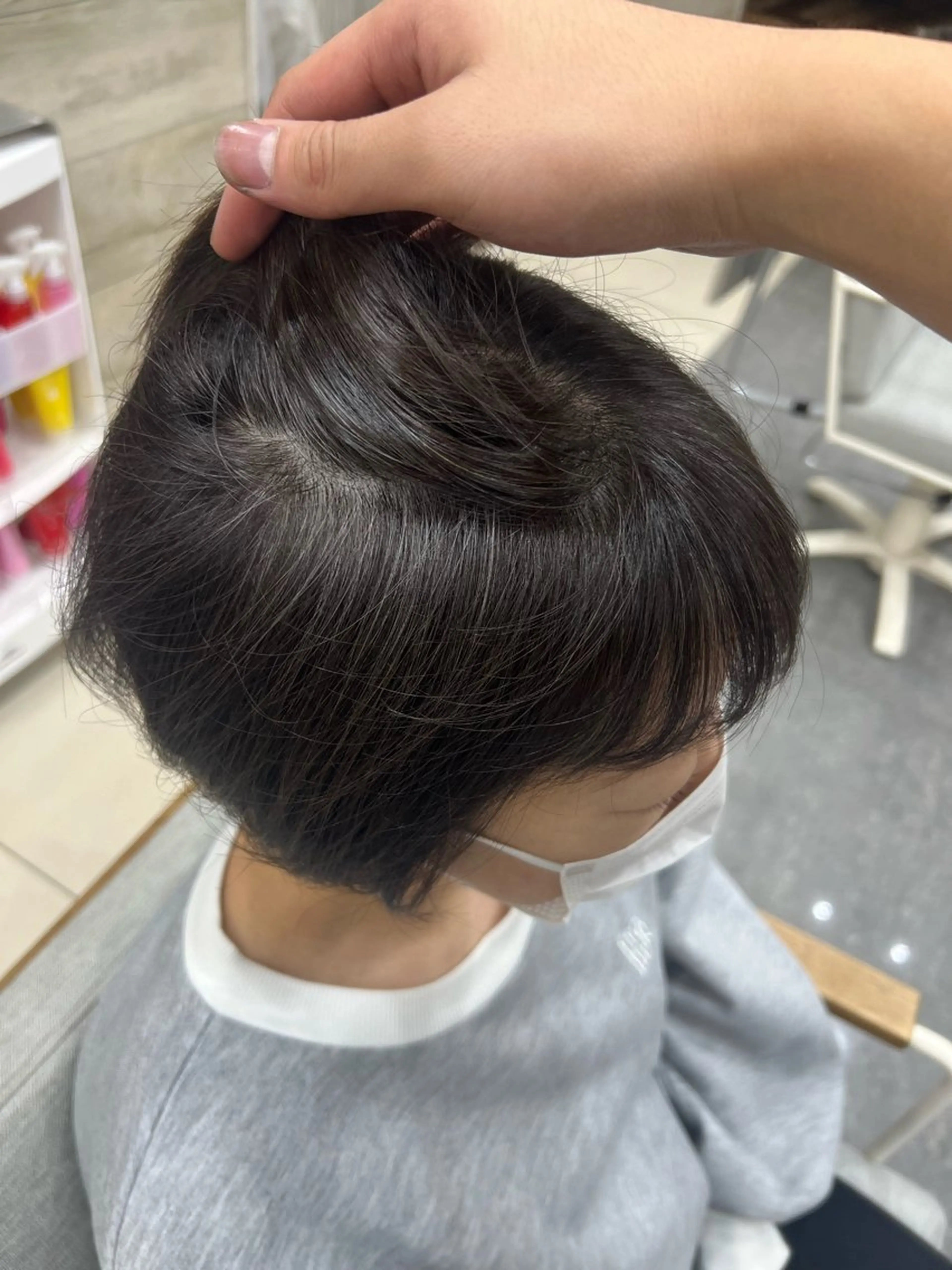 ショート カラー ヘアカラー 太白区/白髪ぼかし ハイライト/千葉達人のヘアスタイル