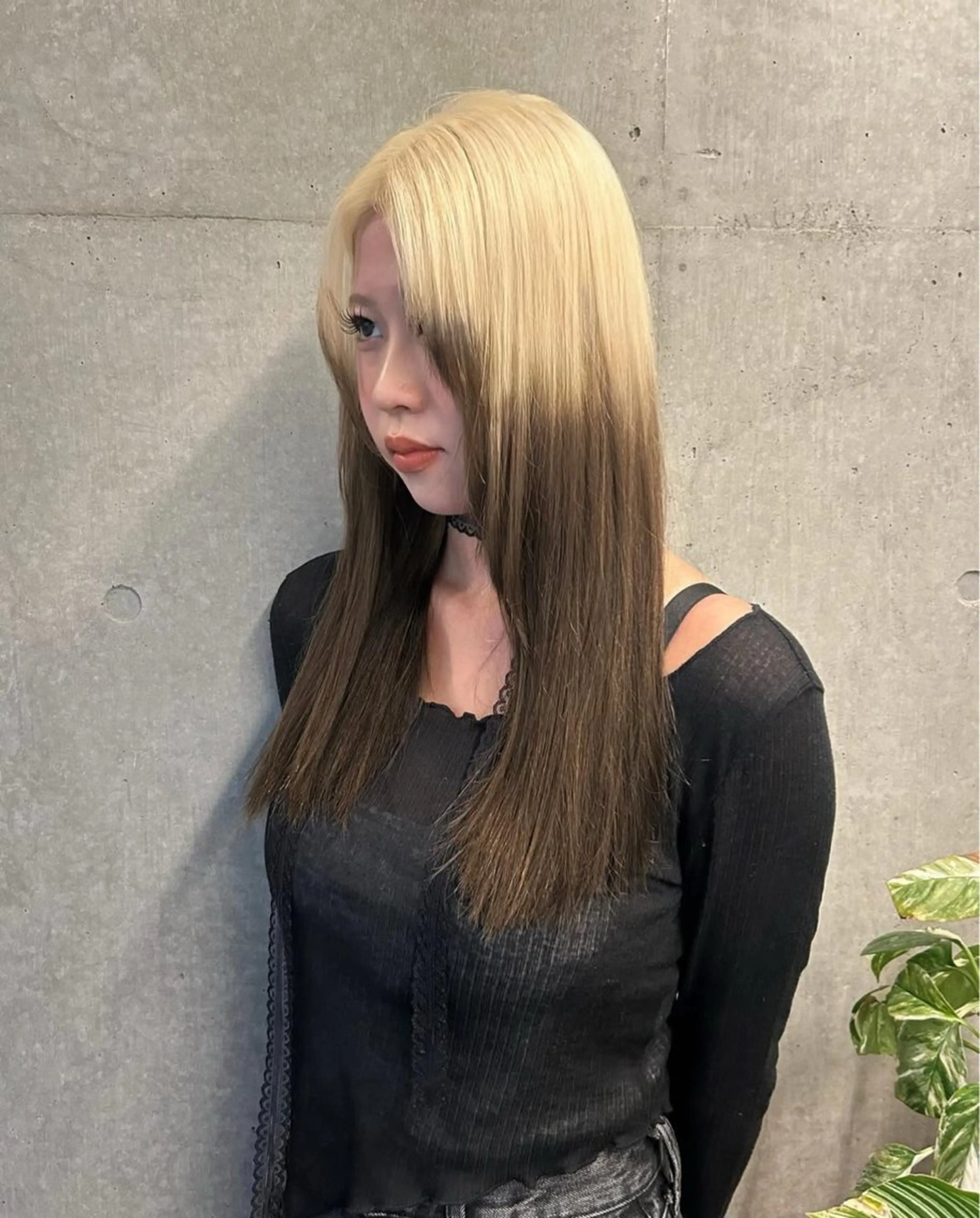 ロング カラー 韓国ボブ/レイヤー ボブ/ EMIRIのヘアスタイル