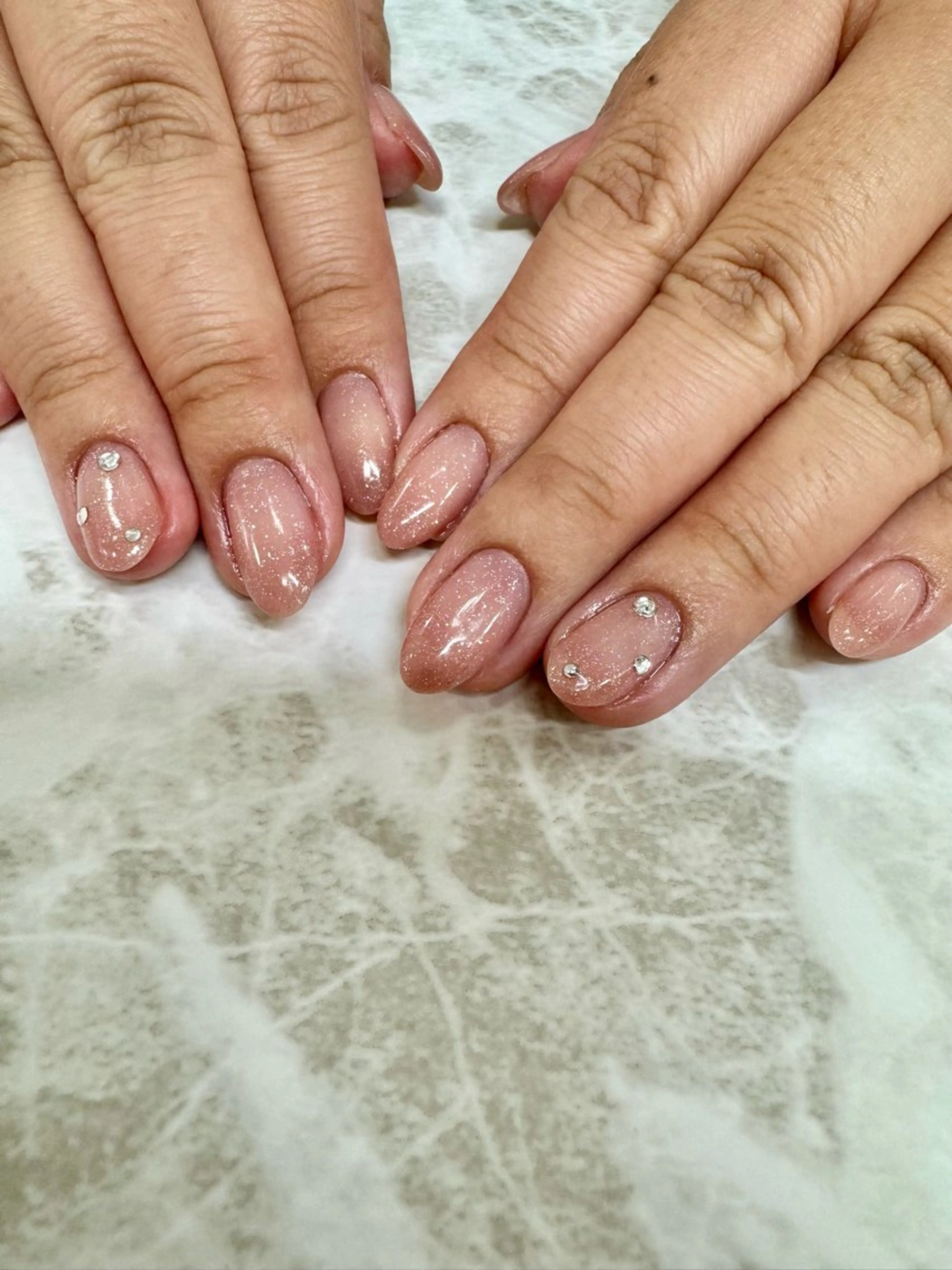 ネイル グラデーション ラメ(グリッター) ラメグラデーション 春ネイル ToA nailのネイルデザイン