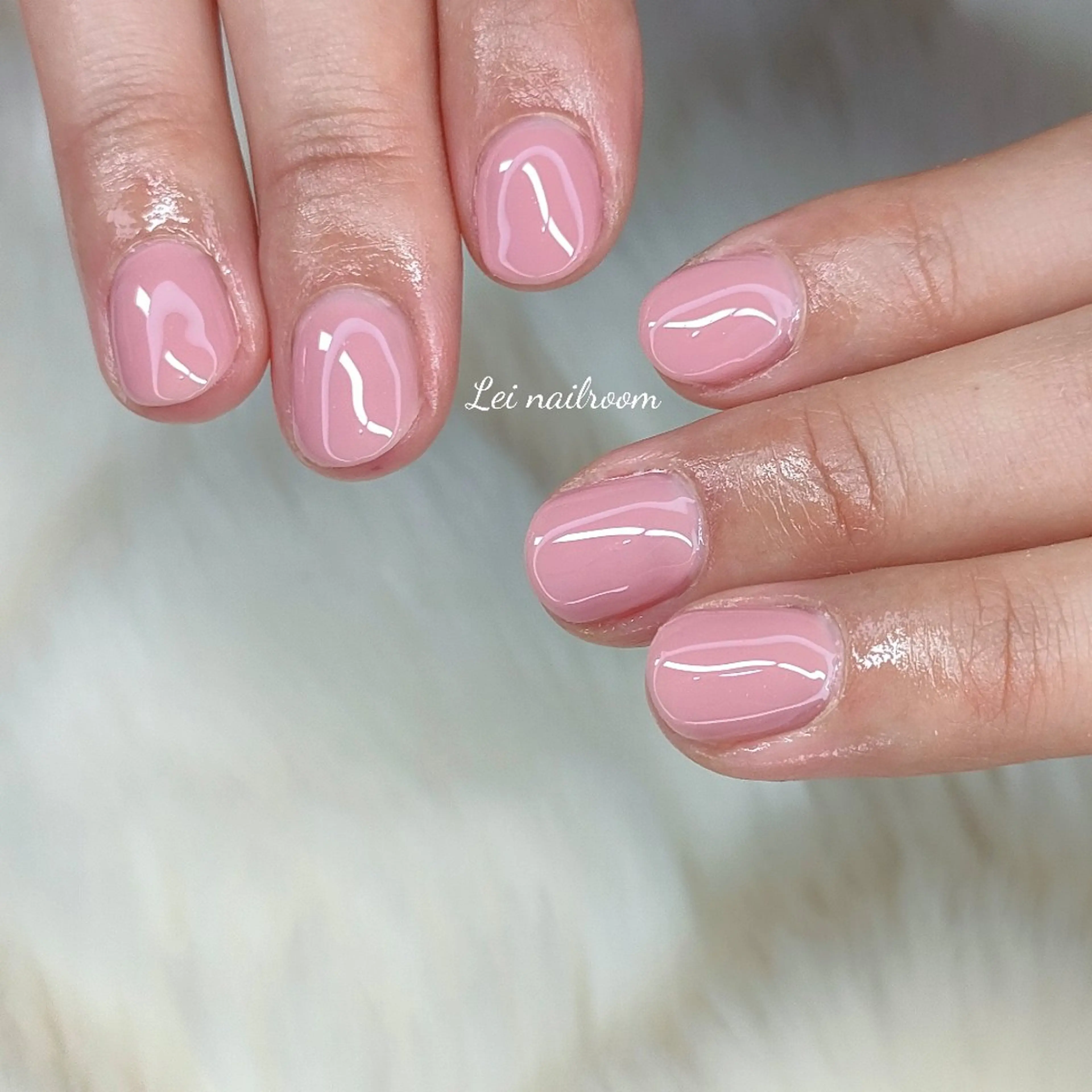 ネイル ピンク ピンクベージュ ハンドネイル lei🌼 nailroomのネイルデザイン