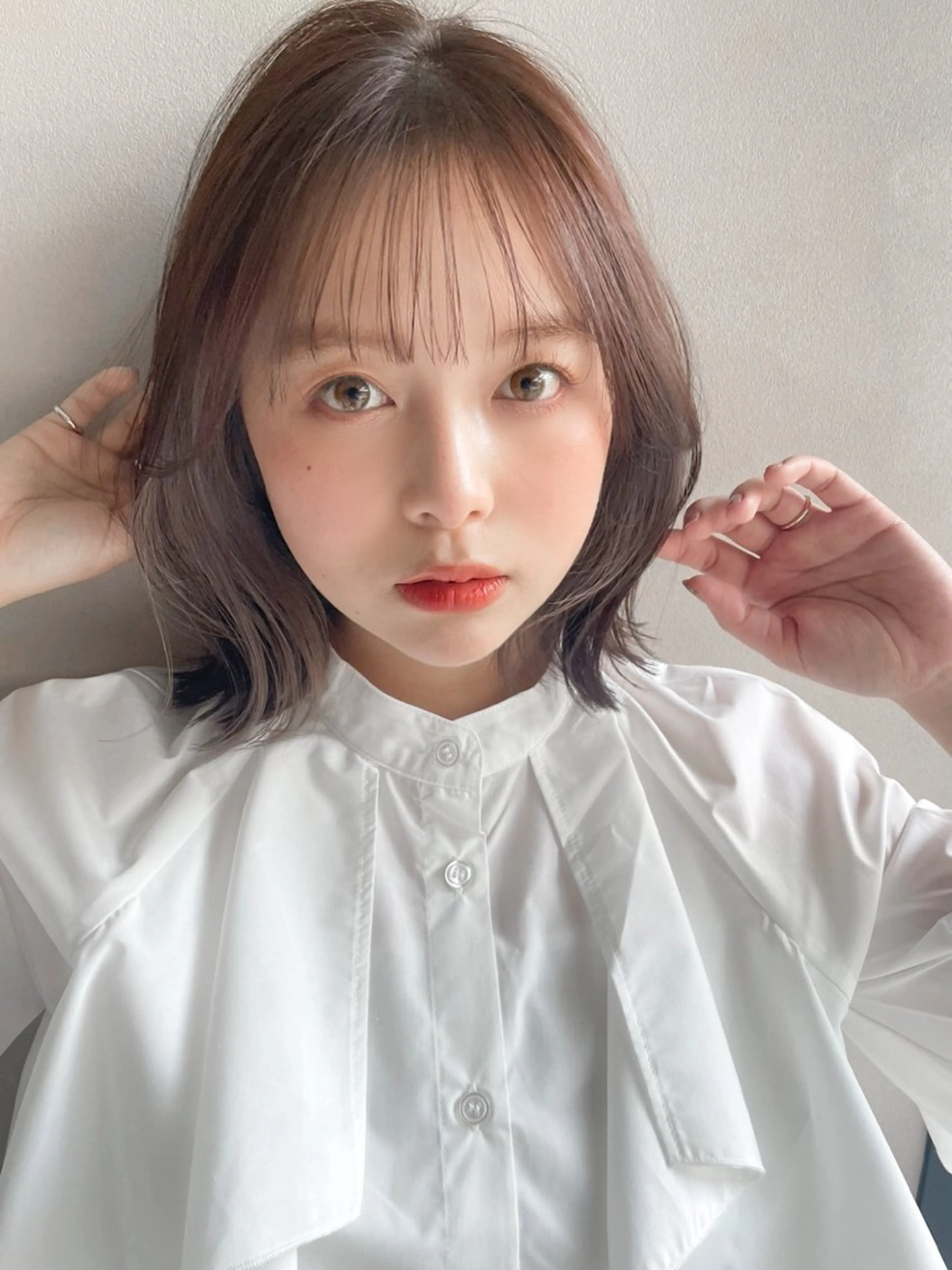 ミディアム カラー Agnos 青山/ saya🌼のヘアスタイル