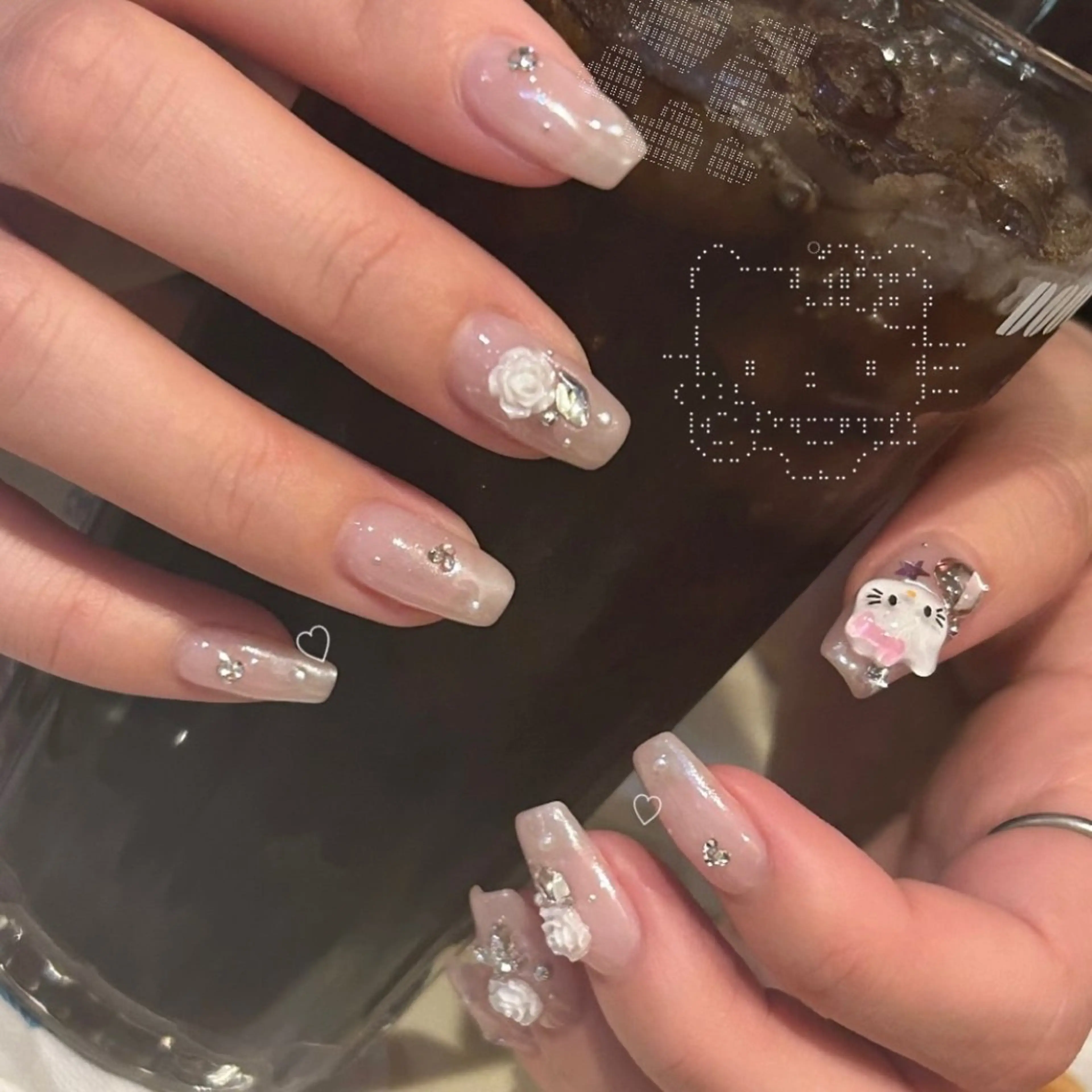 ネイル ハンドネイル パラあり！フィルイン 美フォルムのネイルデザイン