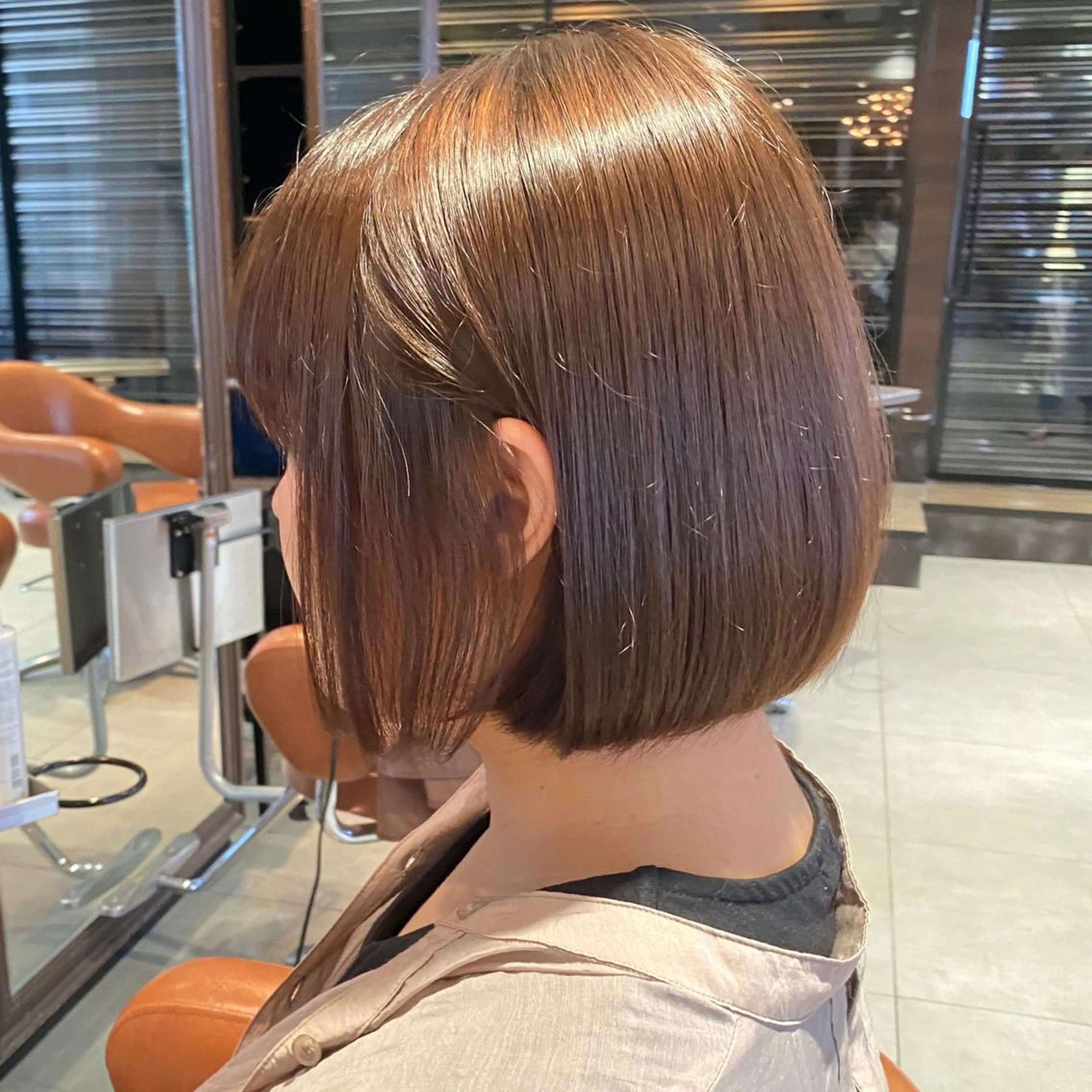 ショート ボブ カット トリートメント 【縮毛矯正・艶髪】 髪質改善　橋本🌟のヘアスタイル