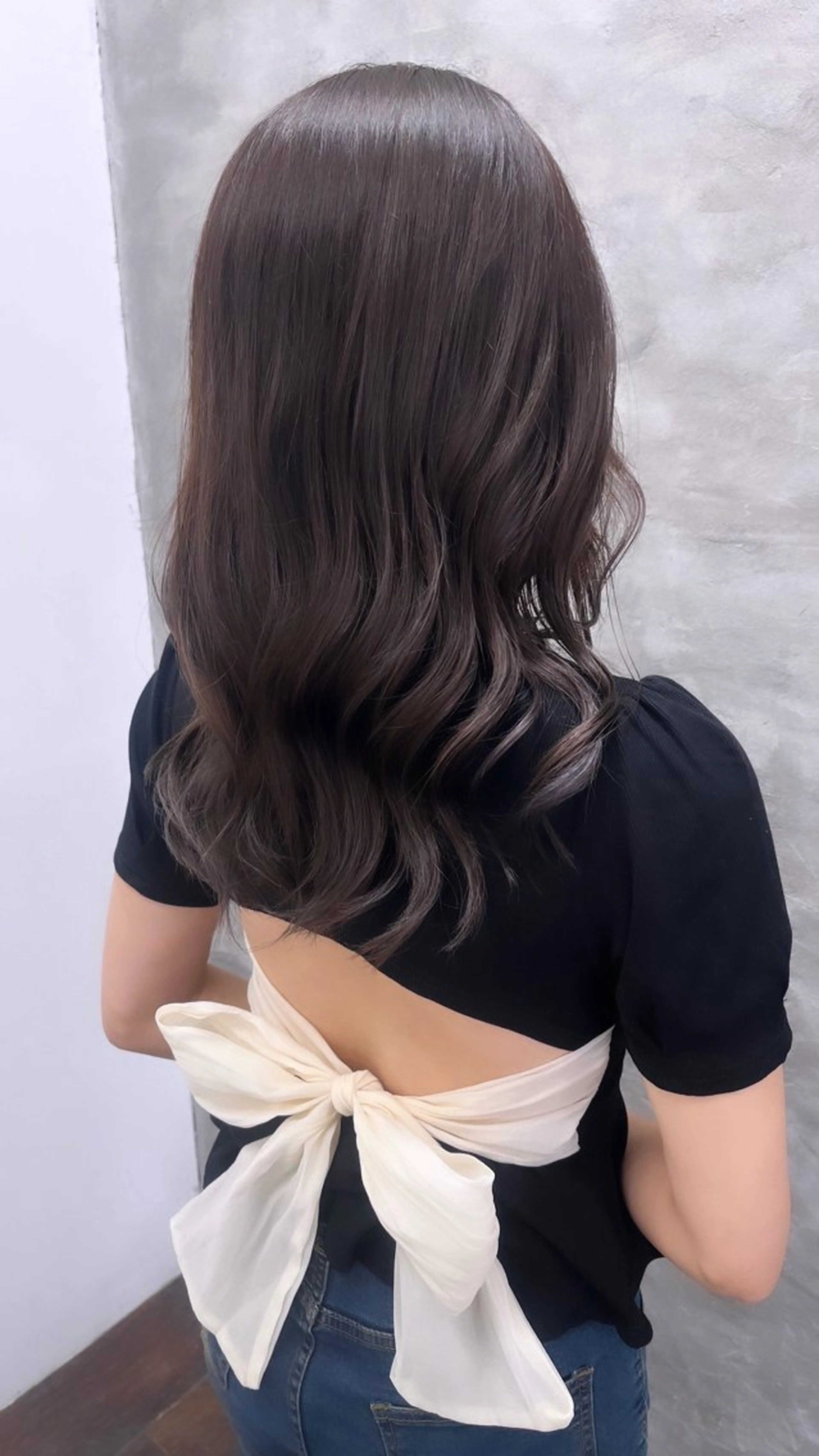 ロング 韓国風ヘア レイヤーカット カット ヘアカラー ルプラボウ 永友愛梨 /韓国/ダメージレスのヘアスタイル