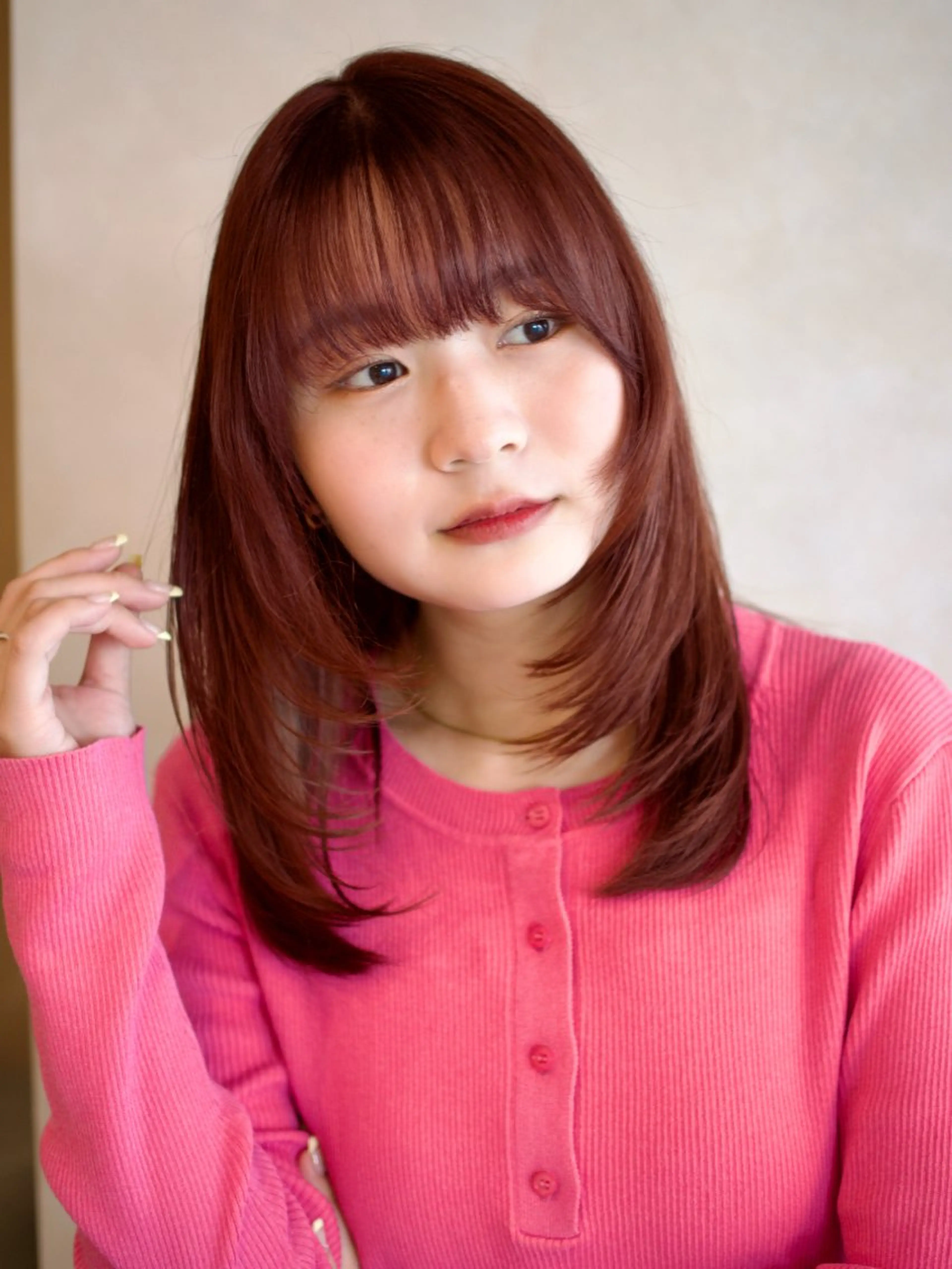 ミディアム カラー 越後 遥/ 透明感カラー🪞🤍のヘアスタイル