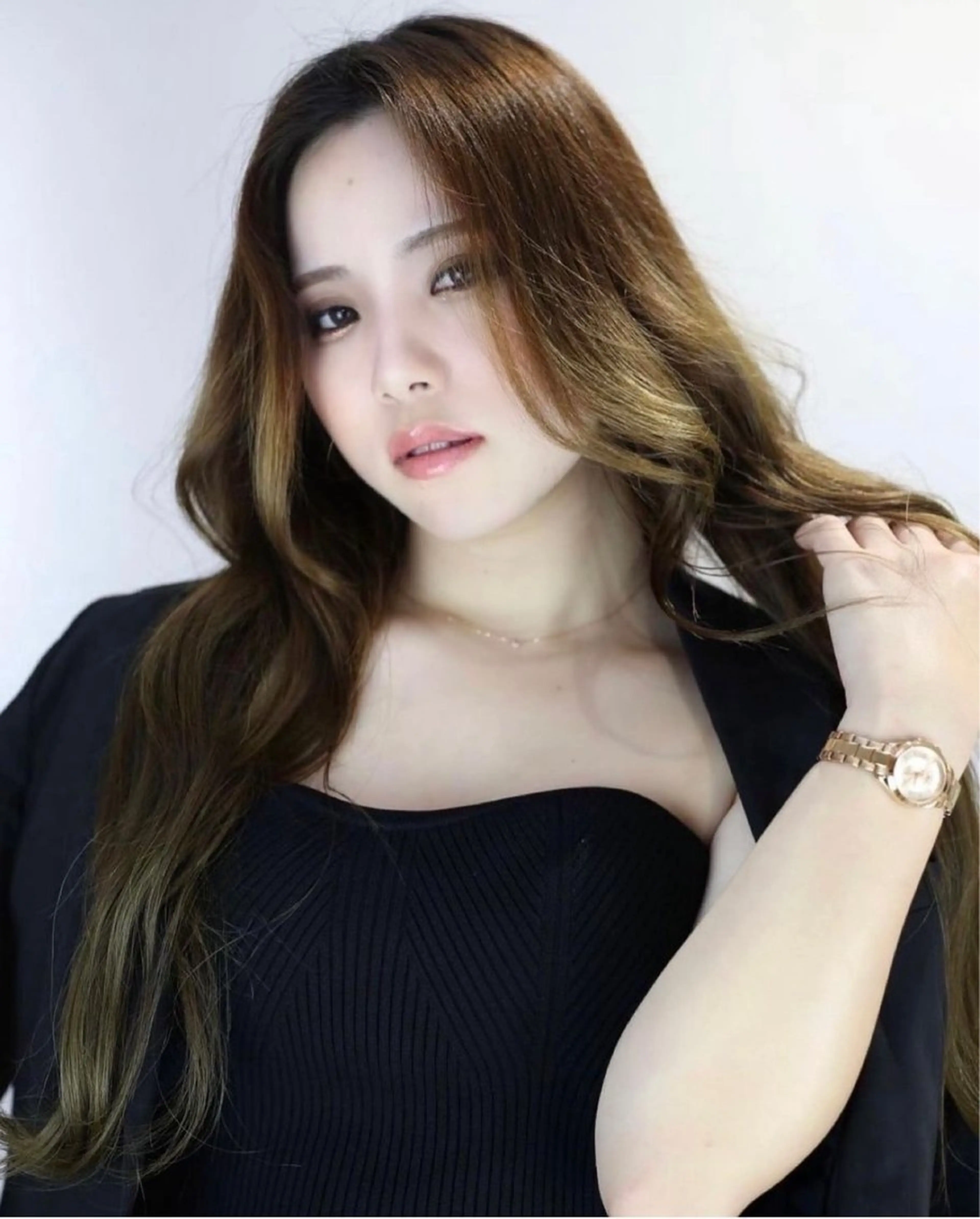 ロング ヘアアレンジ ヘアセット 韓国ヘア 🎀中川綾乃🎀のヘアスタイル