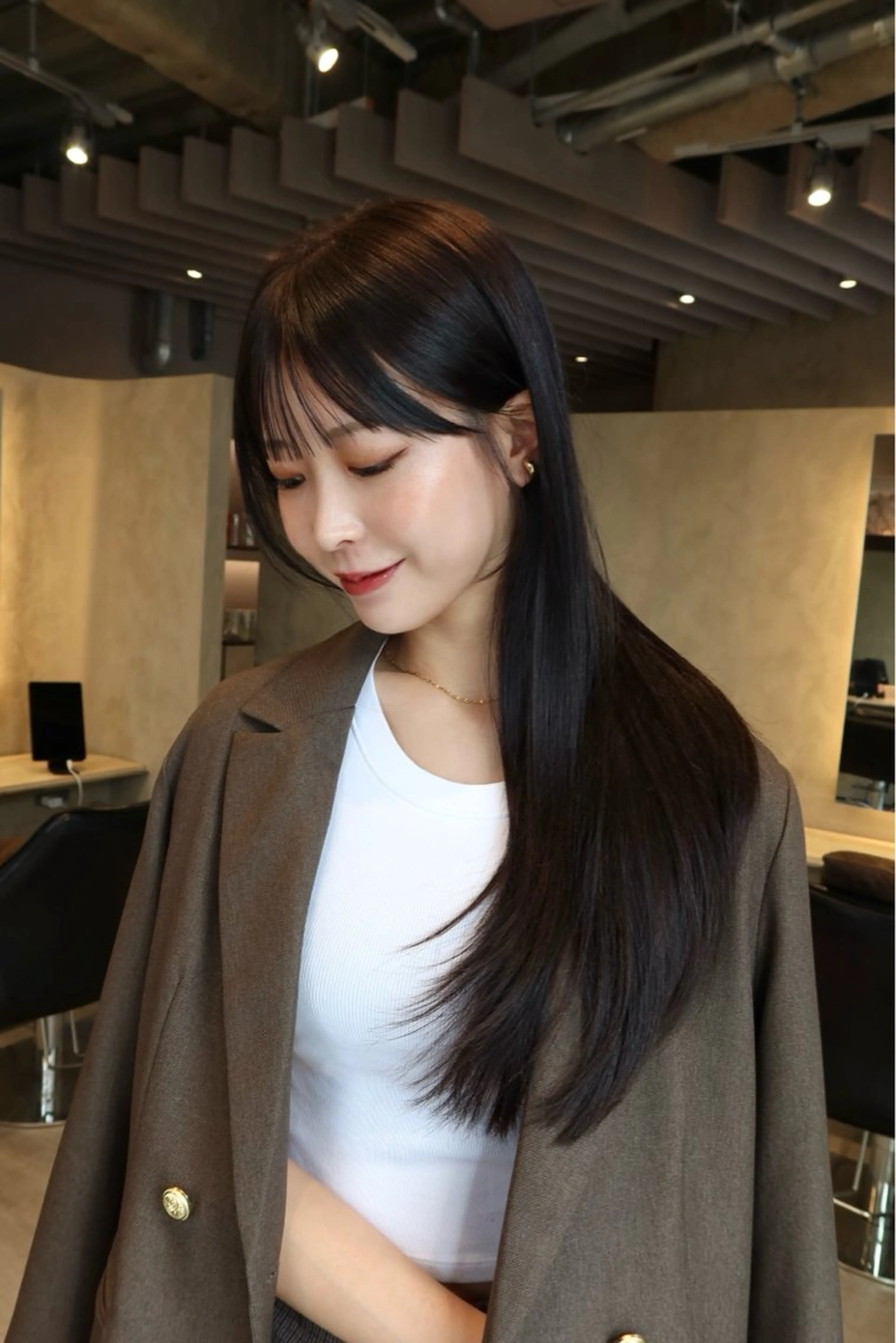 ロング 髪質改善 レイヤーカット 大人レイヤー 🍃外苑前/荒谷進介のヘアスタイル