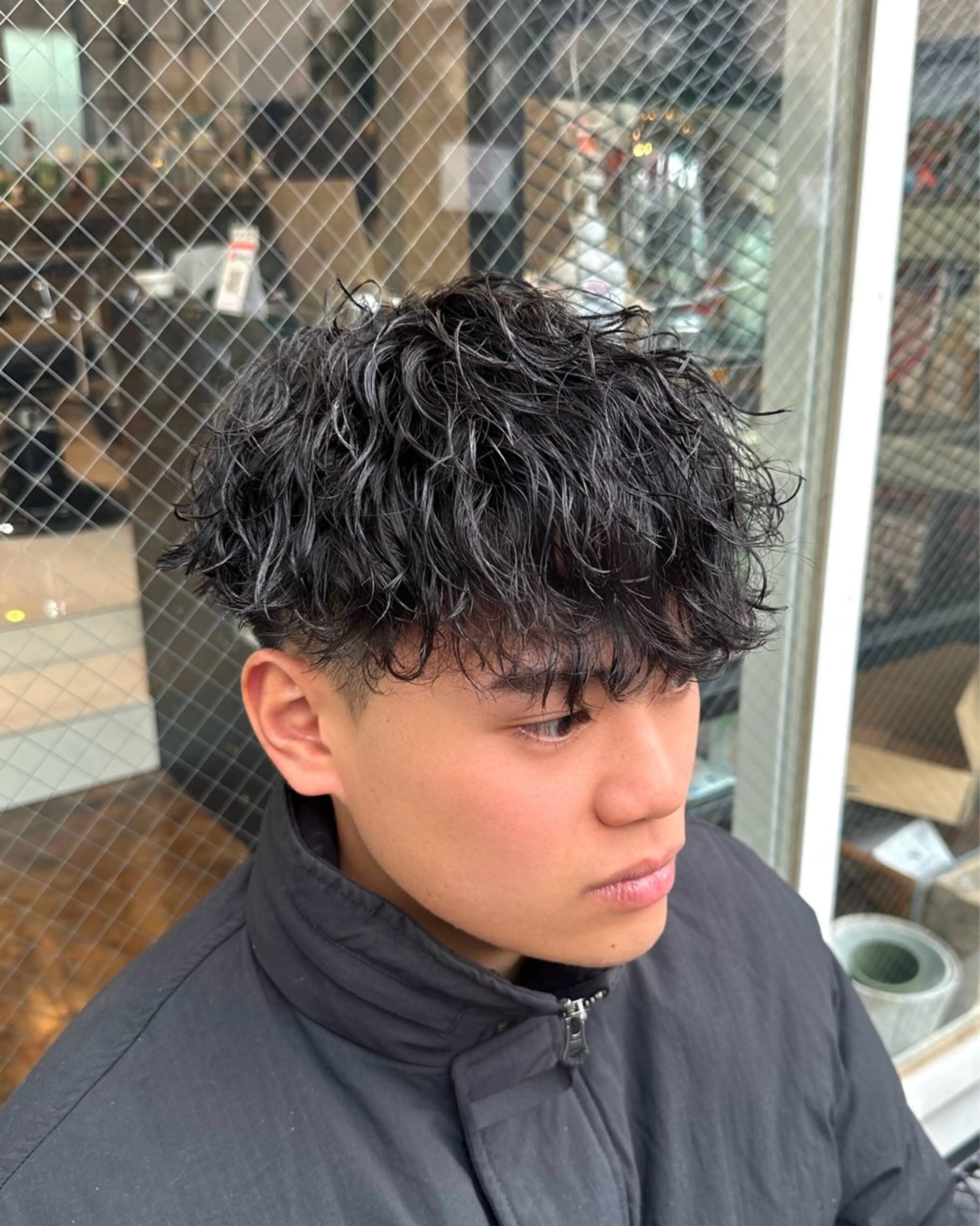 ショート パーマ メンズ カット パーマ トリートメント ツイスパ/メンズ パーマ/歩夢のヘアスタイル