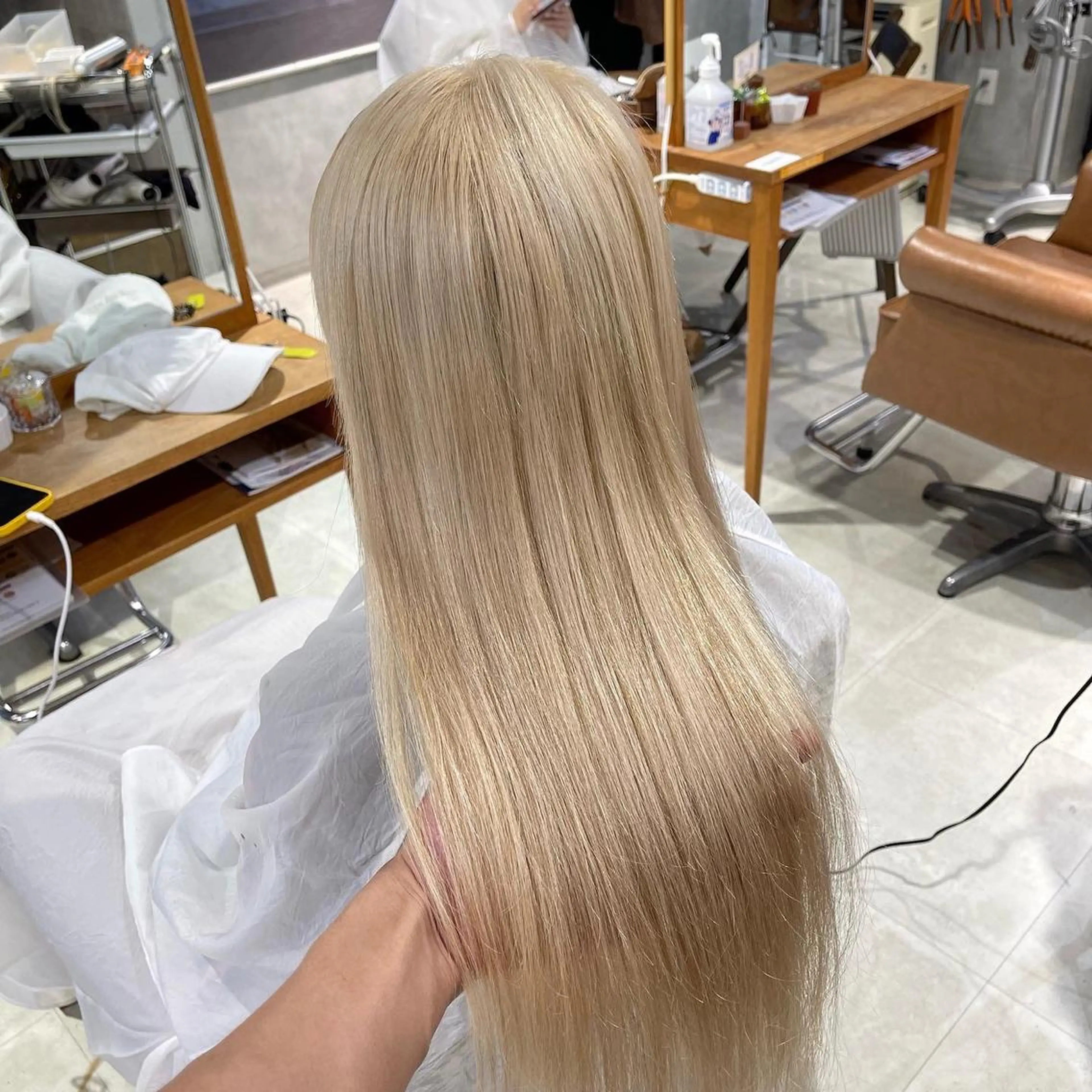 ロング ブリーチ🔥ベージュ /グレー/daikiのヘアスタイル