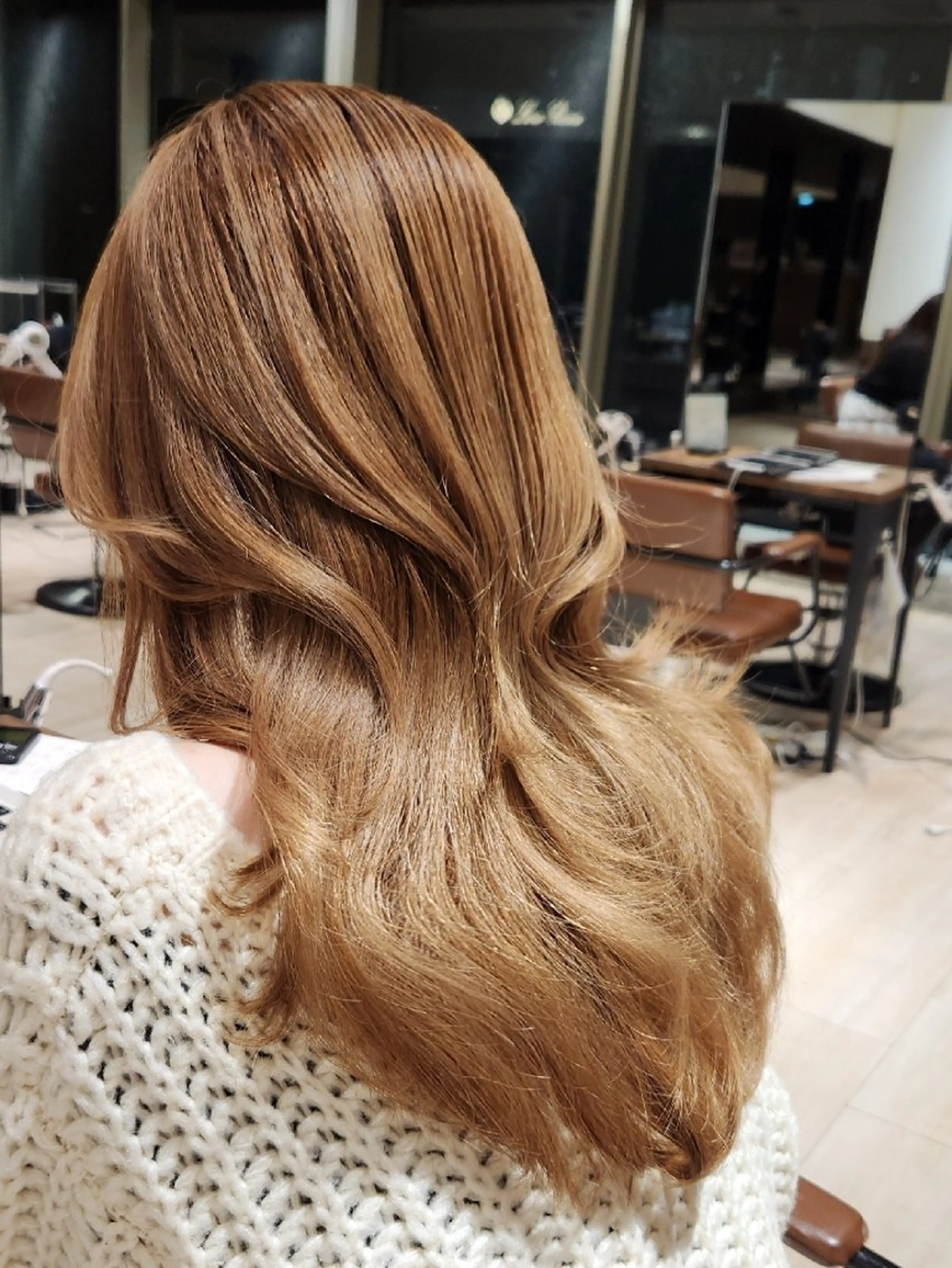 ロング カット ヘアカラー トリートメント Nanako。/韓国 ハッシュカットのヘアスタイル