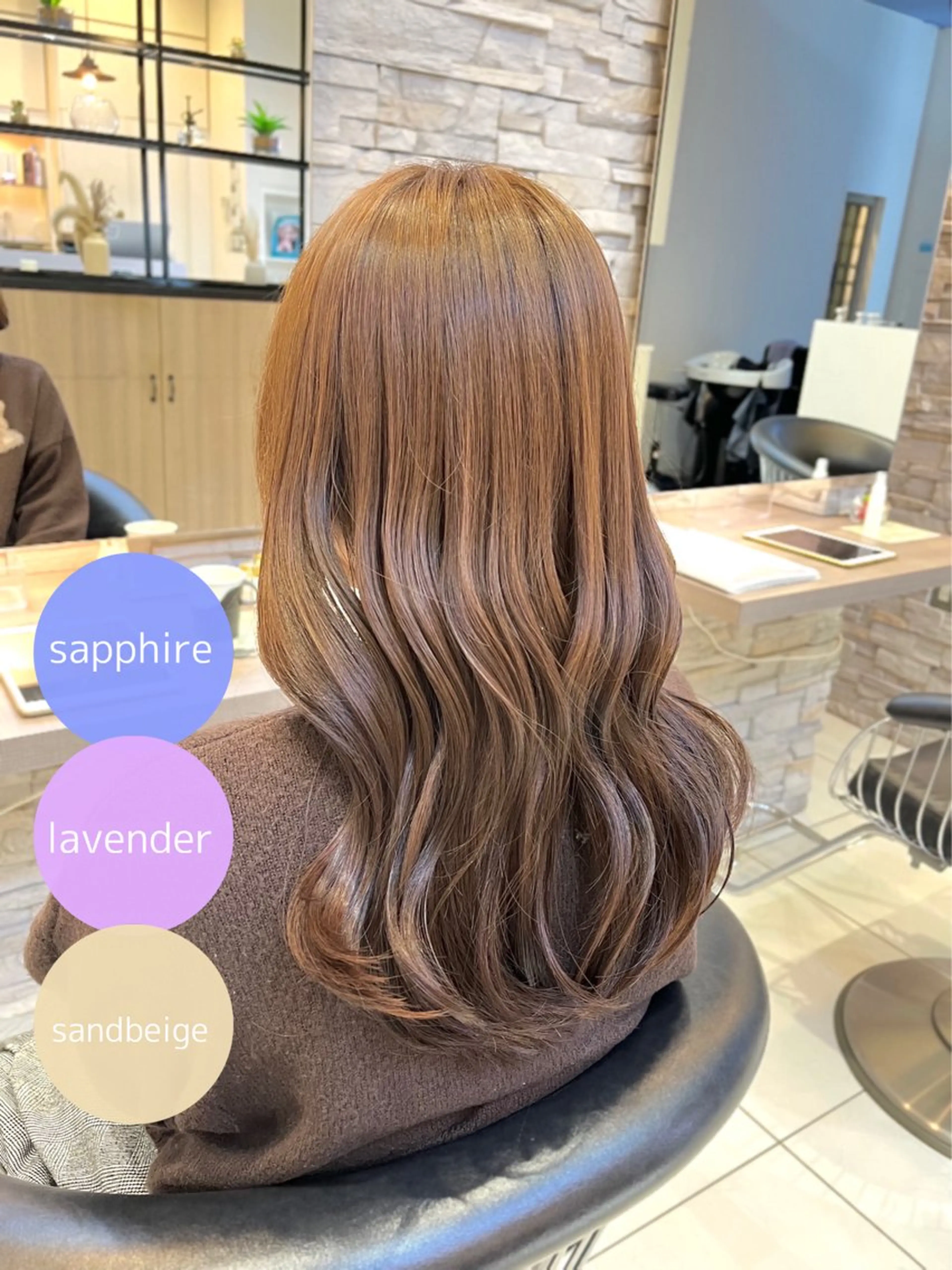 セミロング くびれヘア レイヤーカット カット ヘアカラー トリートメント 透明感カラー/ くびれヘア/館岡俊平のヘアスタイル