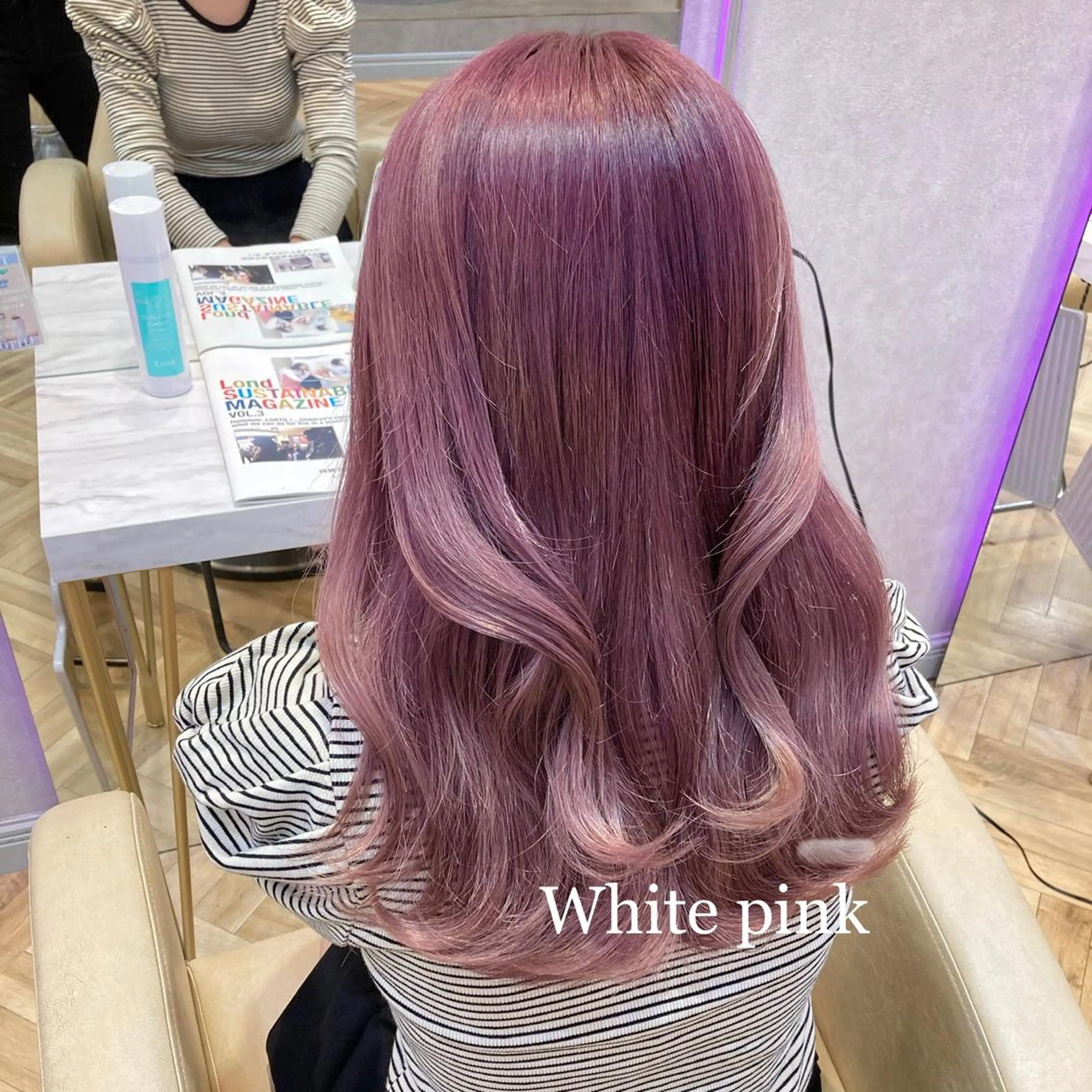 ロング フレンチガーリー ヨシンモリ 韓国風ヘア レイヤーカット おくれ毛 前髪/ 顔周り/とばみかのヘアスタイル