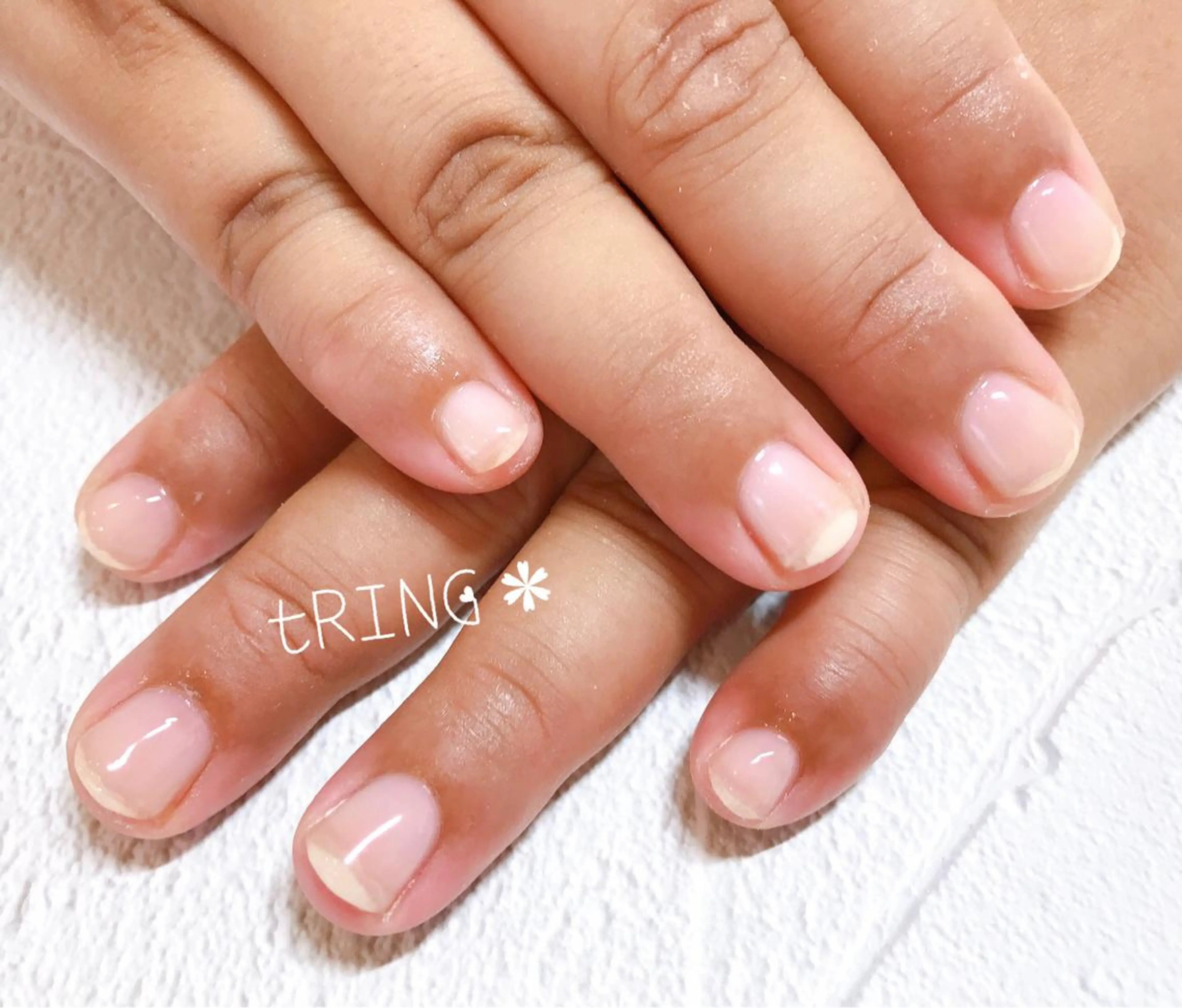 ネイル クリアネイル ハンドネイル tRING＊ しいの木台のネイルデザイン