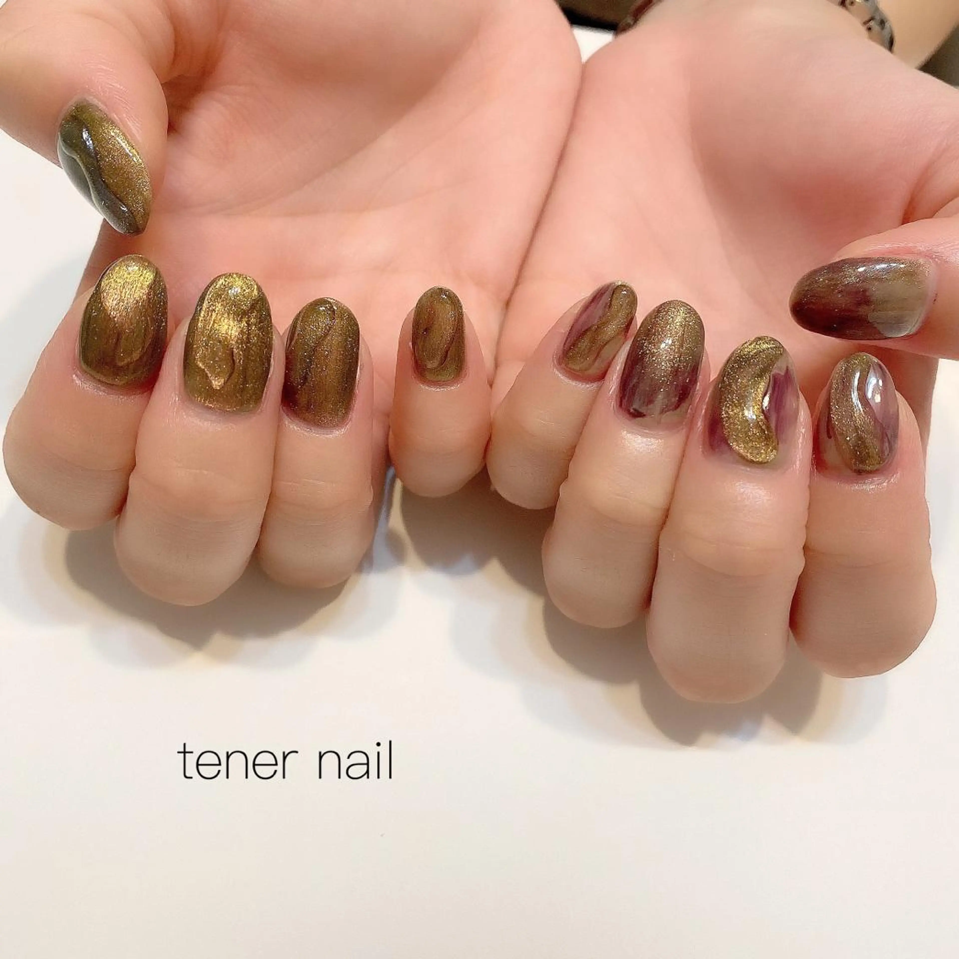 ネイル マグネットネイル ニュアンスネイル テネルネイル tener nailのネイルデザイン