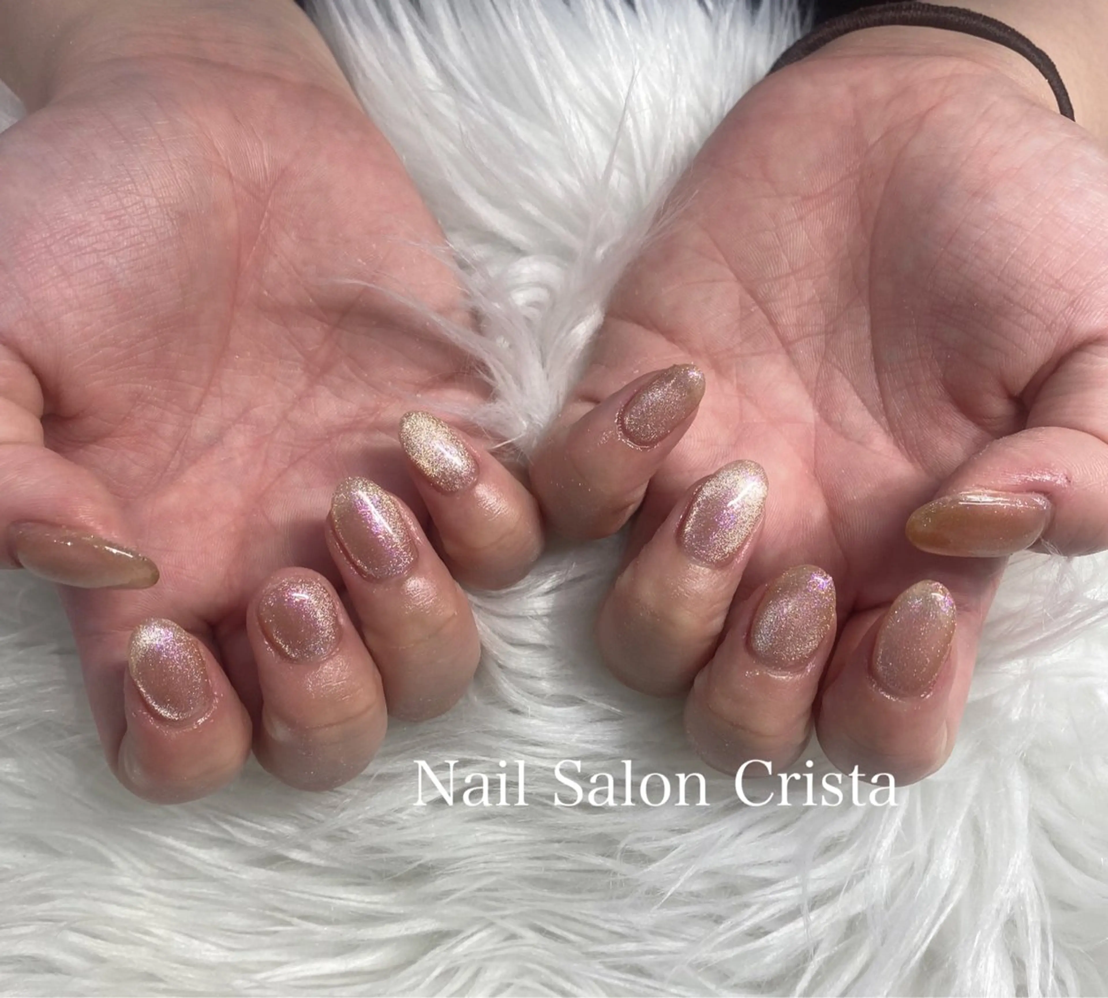 ネイル ジェルネイル マグネットネイル パラジェル ハンドネイル CRISTA所属・CRISTA MOMOのネイルデザイン