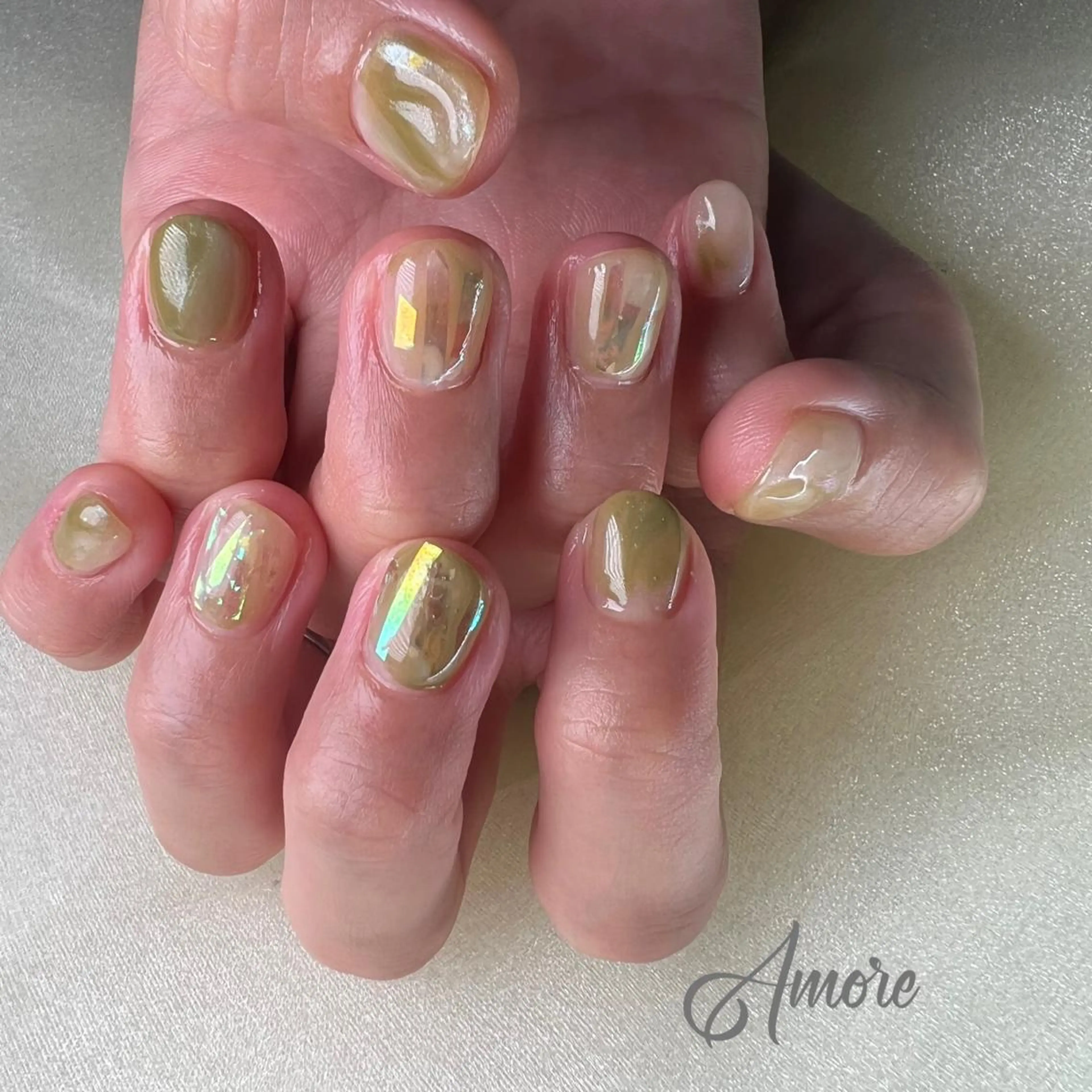 ネイル ジェルネイル 氷ネイル・うるうるネイル マグネットネイル ミラーネイル ニュアンスネイル You kyehwaのネイルデザイン