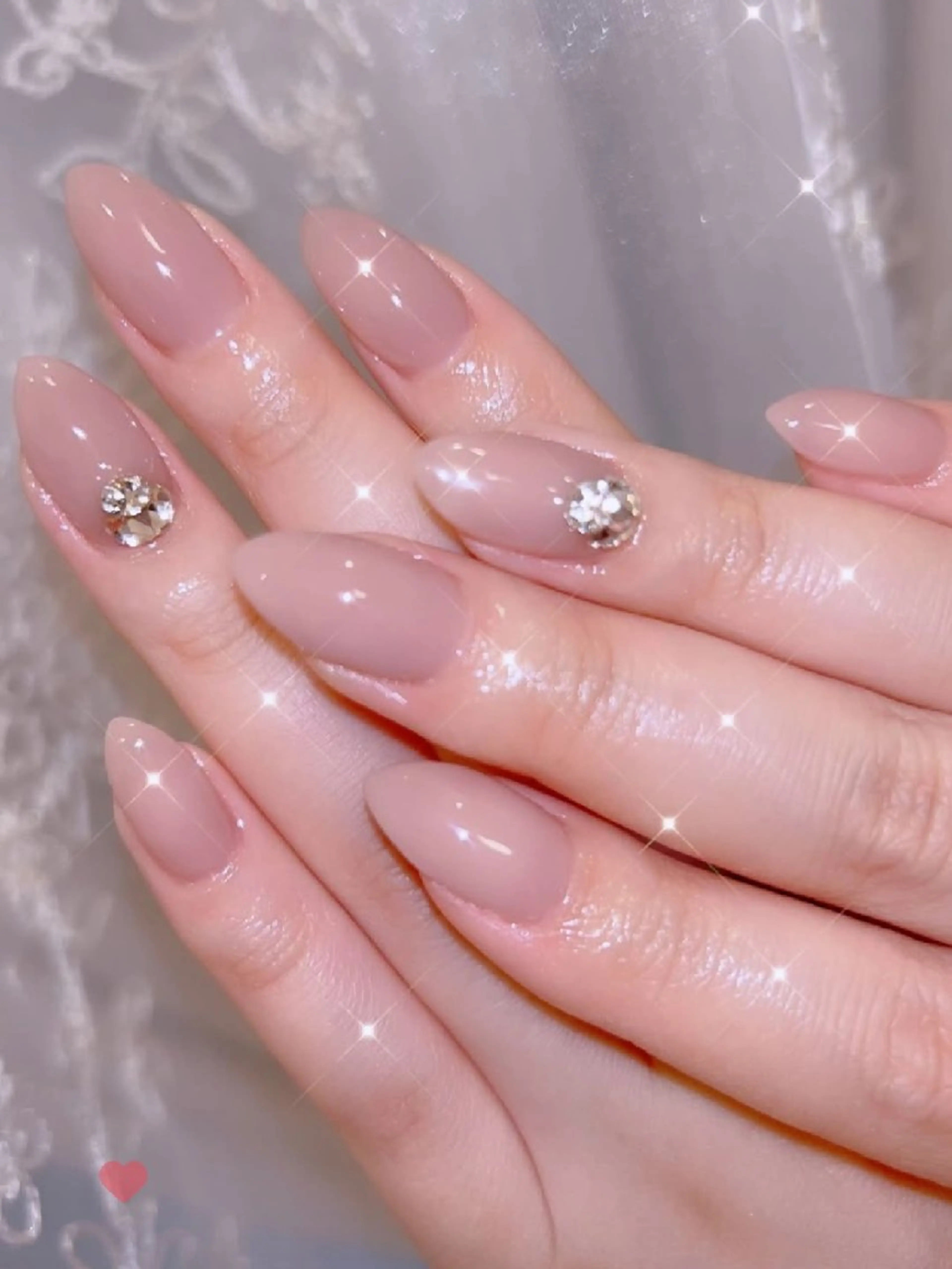 ネイル 長さ出し ジェルネイル 韓国ネイル マグネットネイル ニュアンスネイル ハンドネイル I LOVE ME NAIL.。.:*♡のネイルデザイン