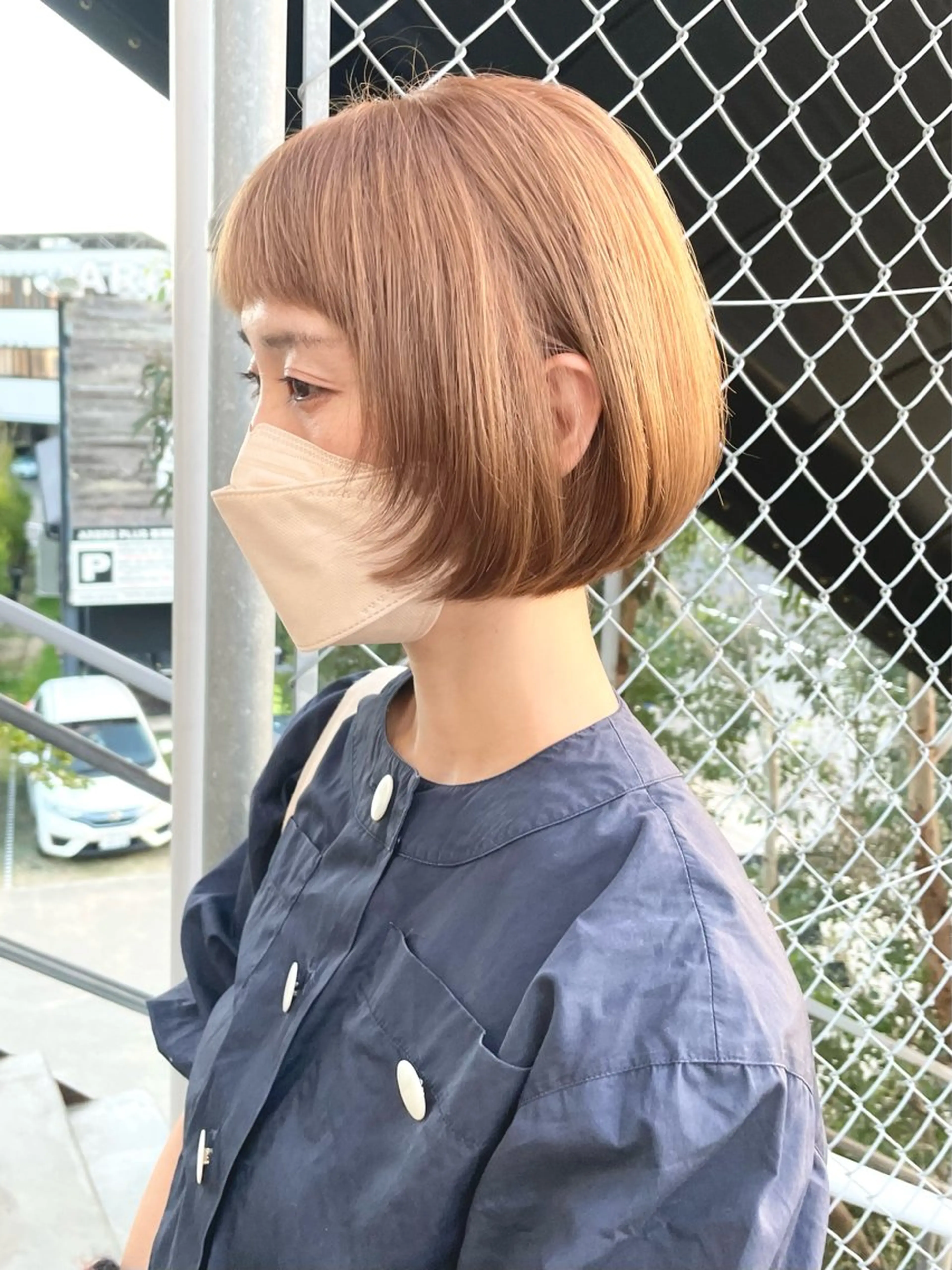 ショート カラー 岡田 恭明のヘアスタイル