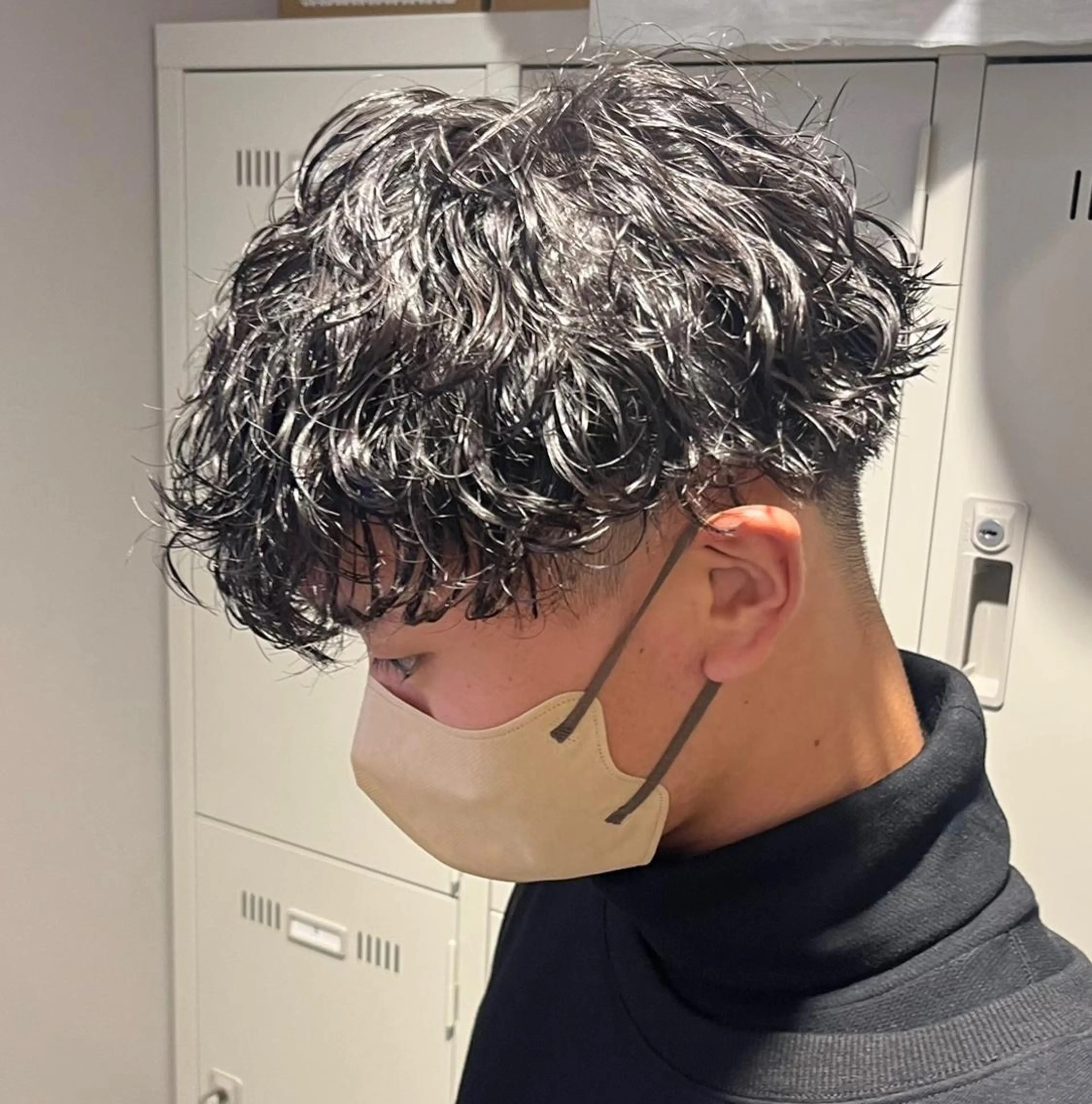 ミディアム パーマ メンズ 横浜駅メンズパーマ師 🌀岩﨑弘成🌀のヘアスタイル