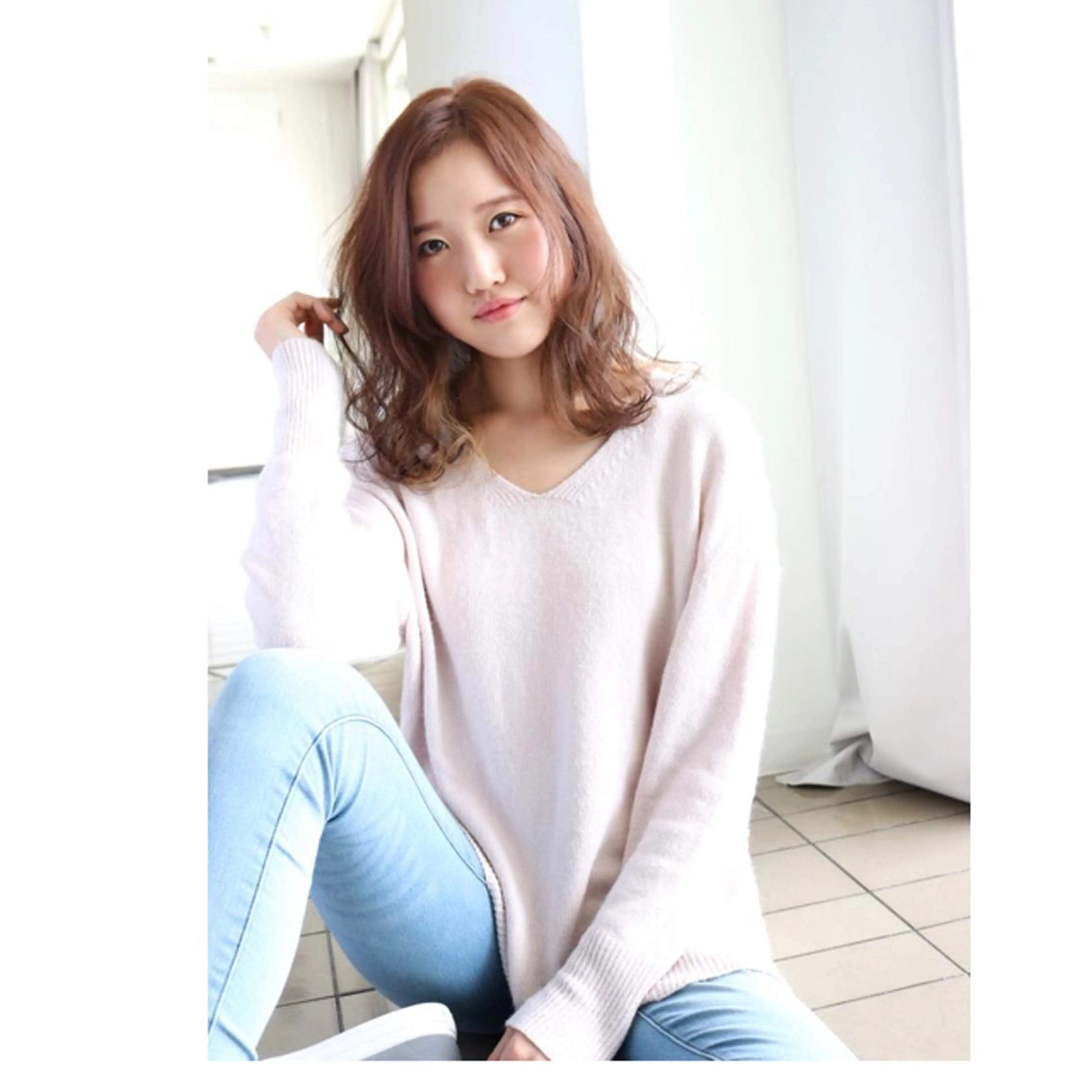 セミロング カラー KAIzen. tomoのヘアスタイル