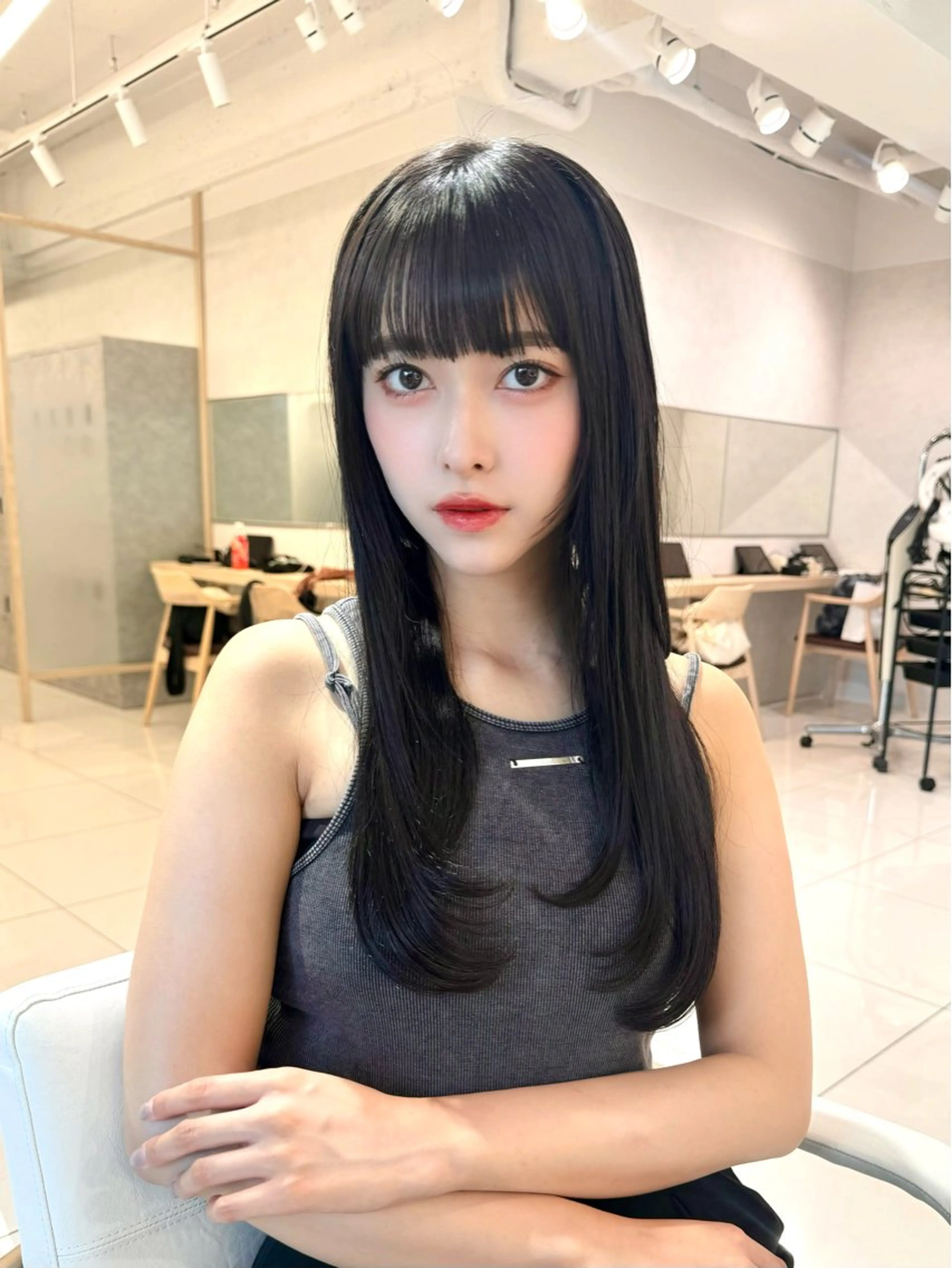 ロング 三鷹で1番ショート ボブをカットする新谷のヘアスタイル